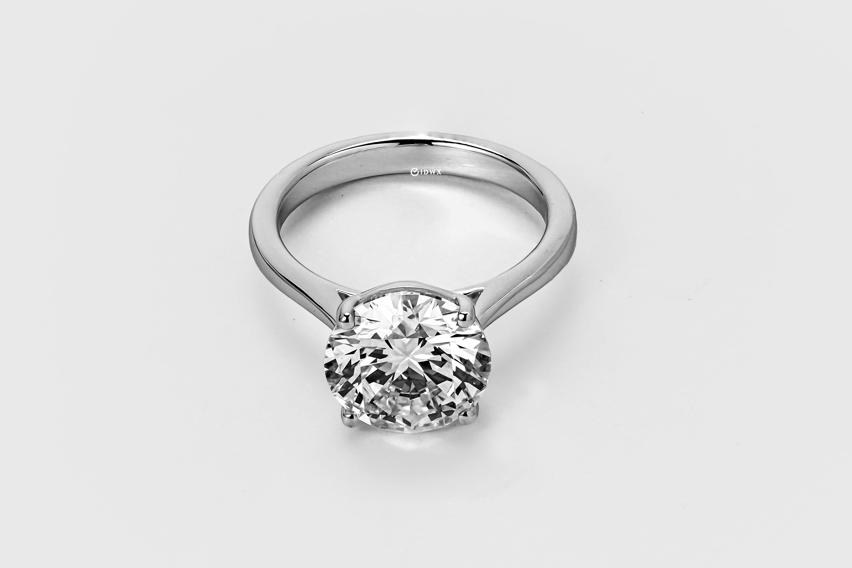 3CT ROUND BRILLIANT SOLITAIRE RING