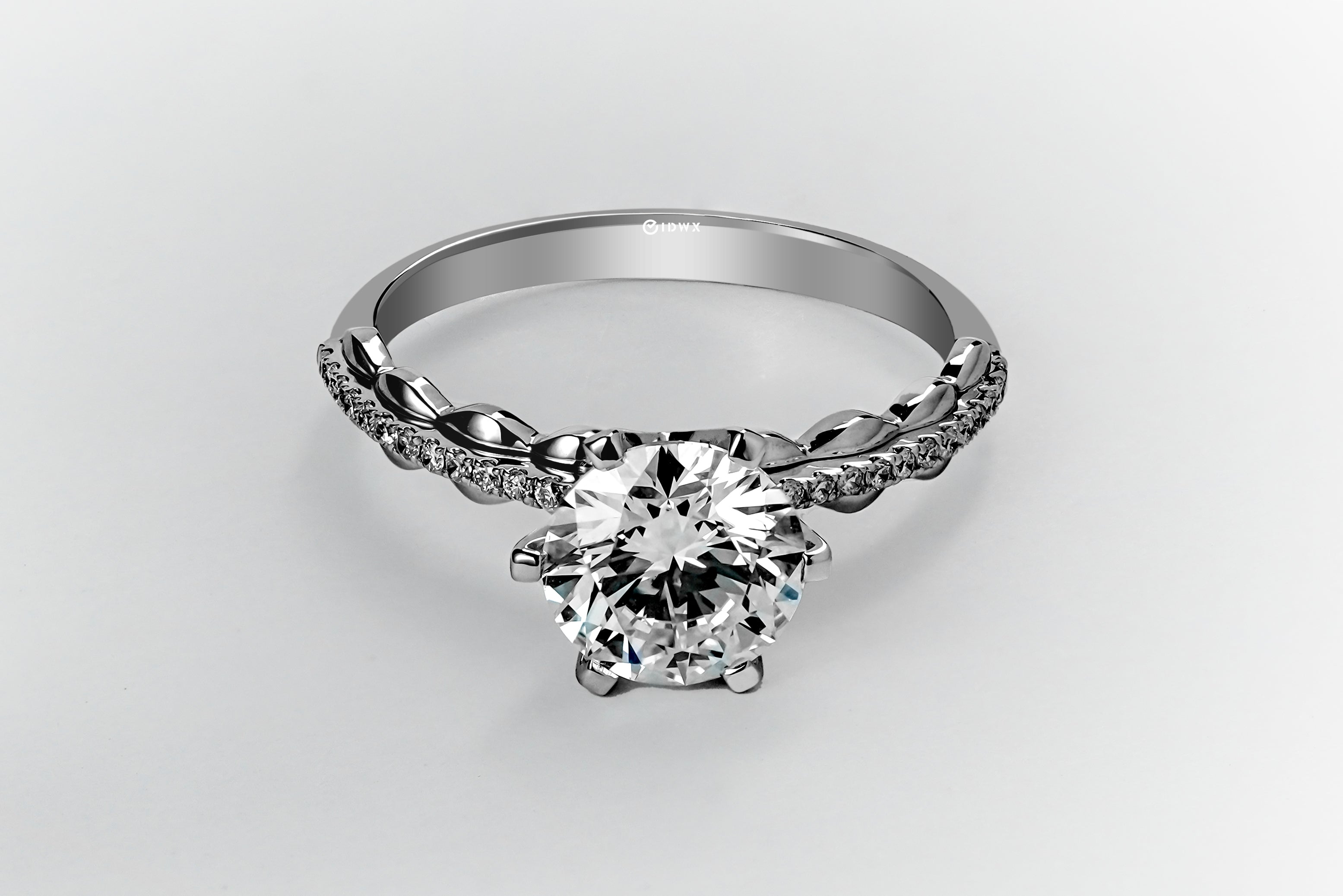 1.5CT ROUND BRILLIANT WHITEGOLD RING