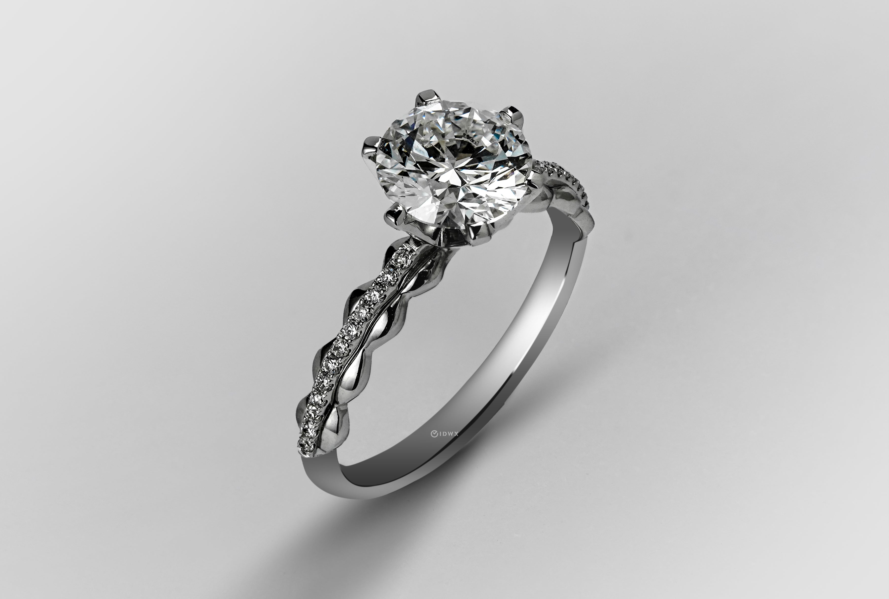 1.5CT ROUND BRILLIANT WHITEGOLD RING