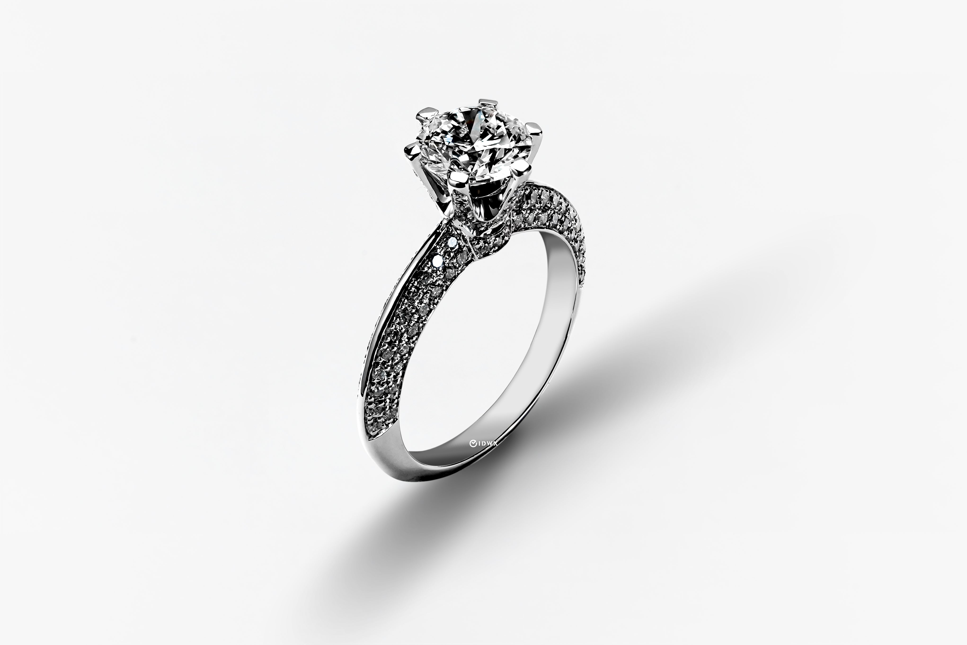 1.3CT ROUND BRILLIANT WHITEGOLD RING