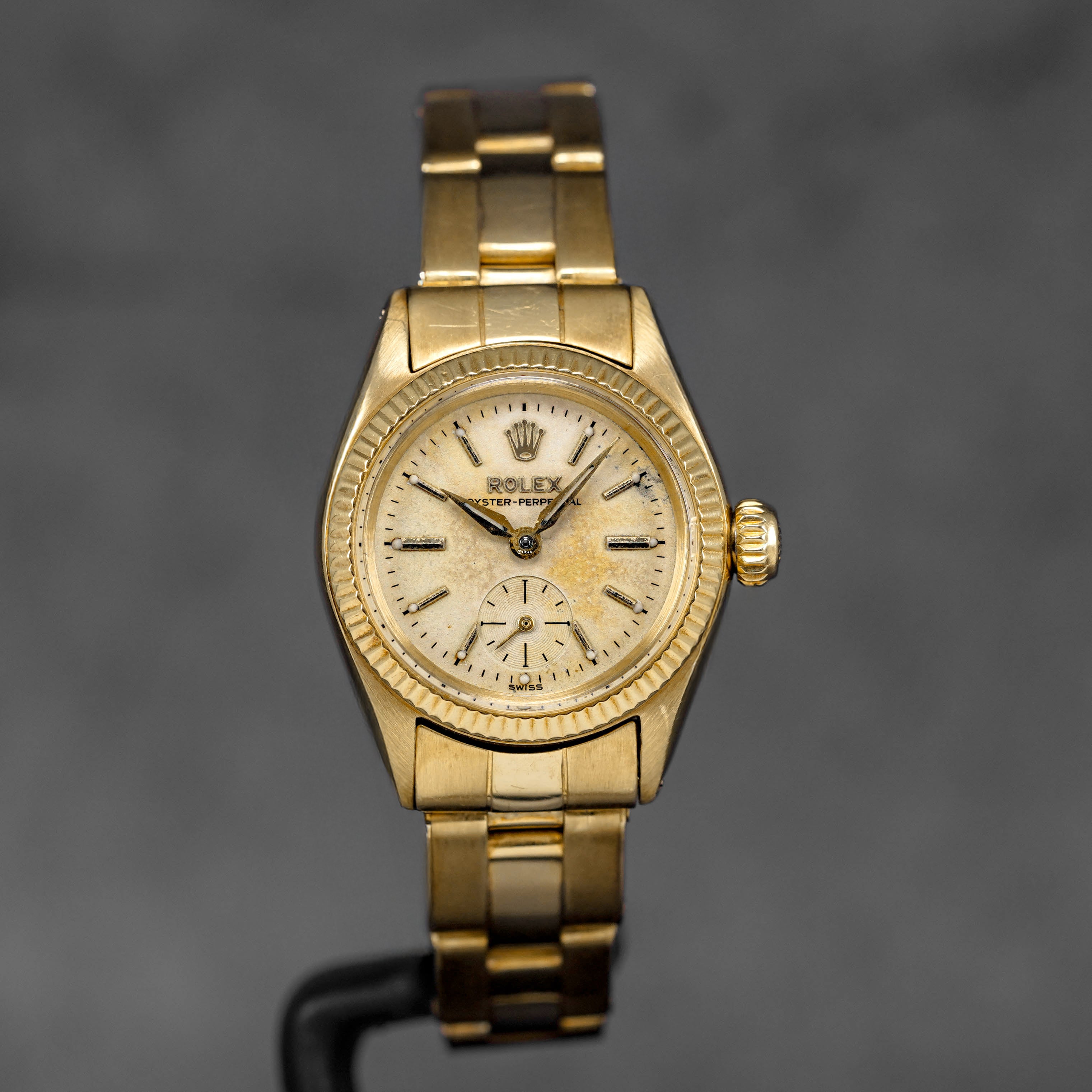ROLEX OYSTER PERPETUAL 25MM 6509 YELLOWGOLD SMALL SECONDS