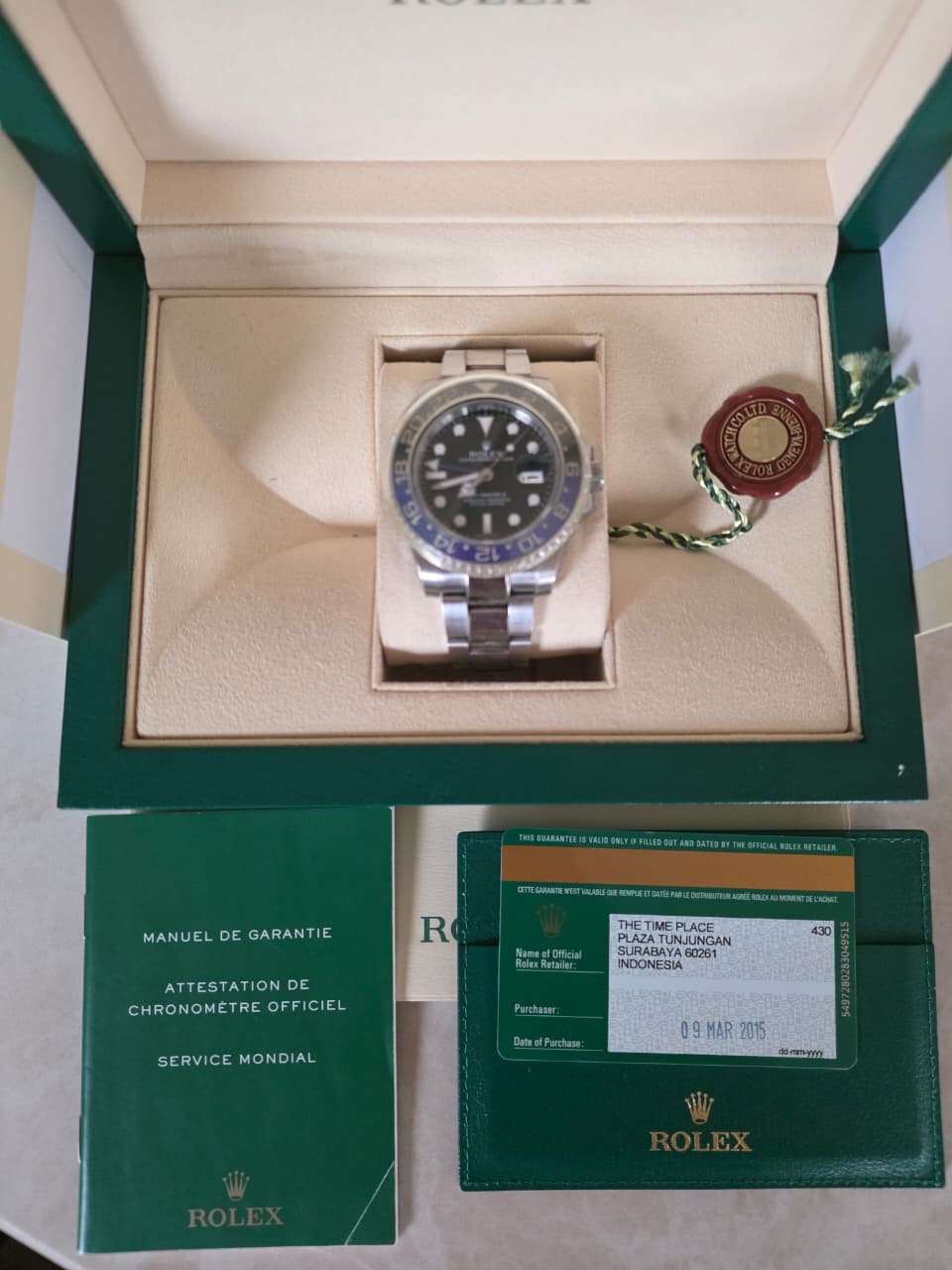 GMT MASTER-II BATMAN (2015)