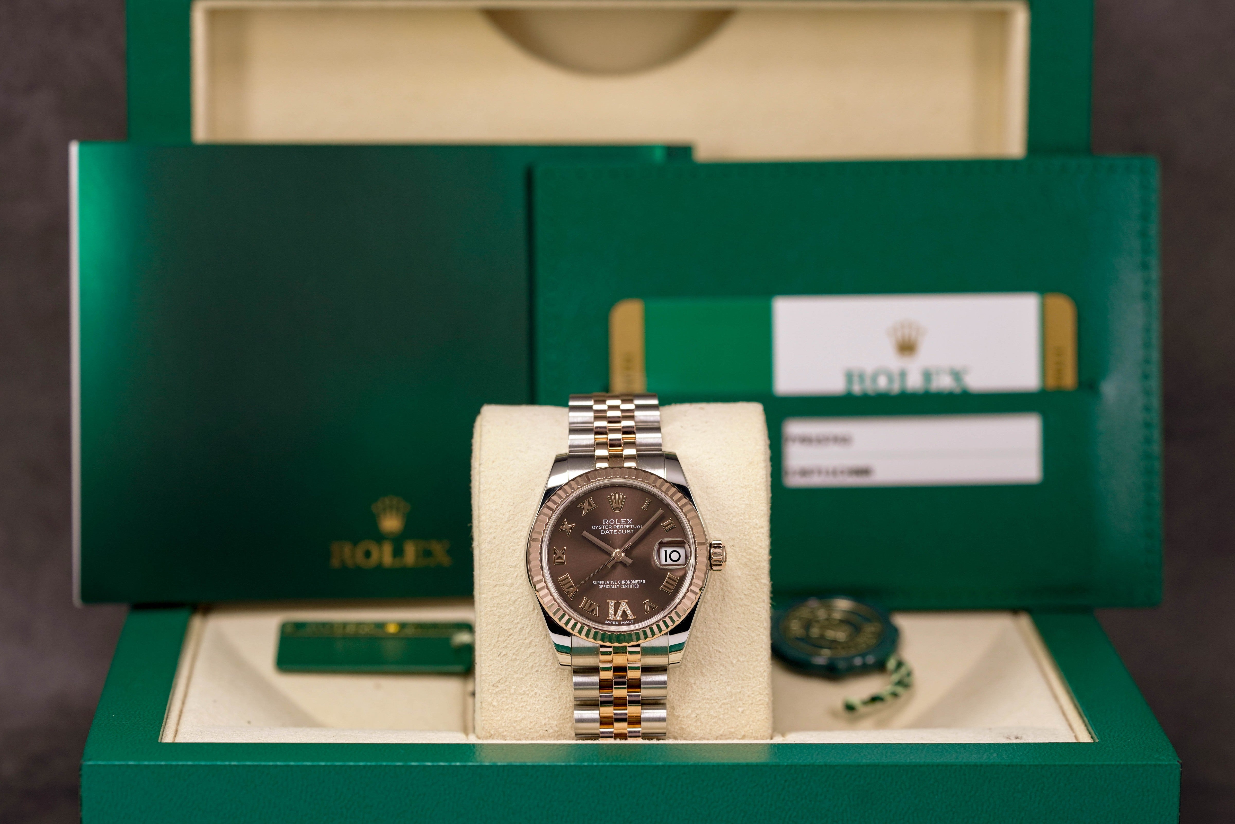 Harga Rolex Datejust 31 Choco Roman Indonesia