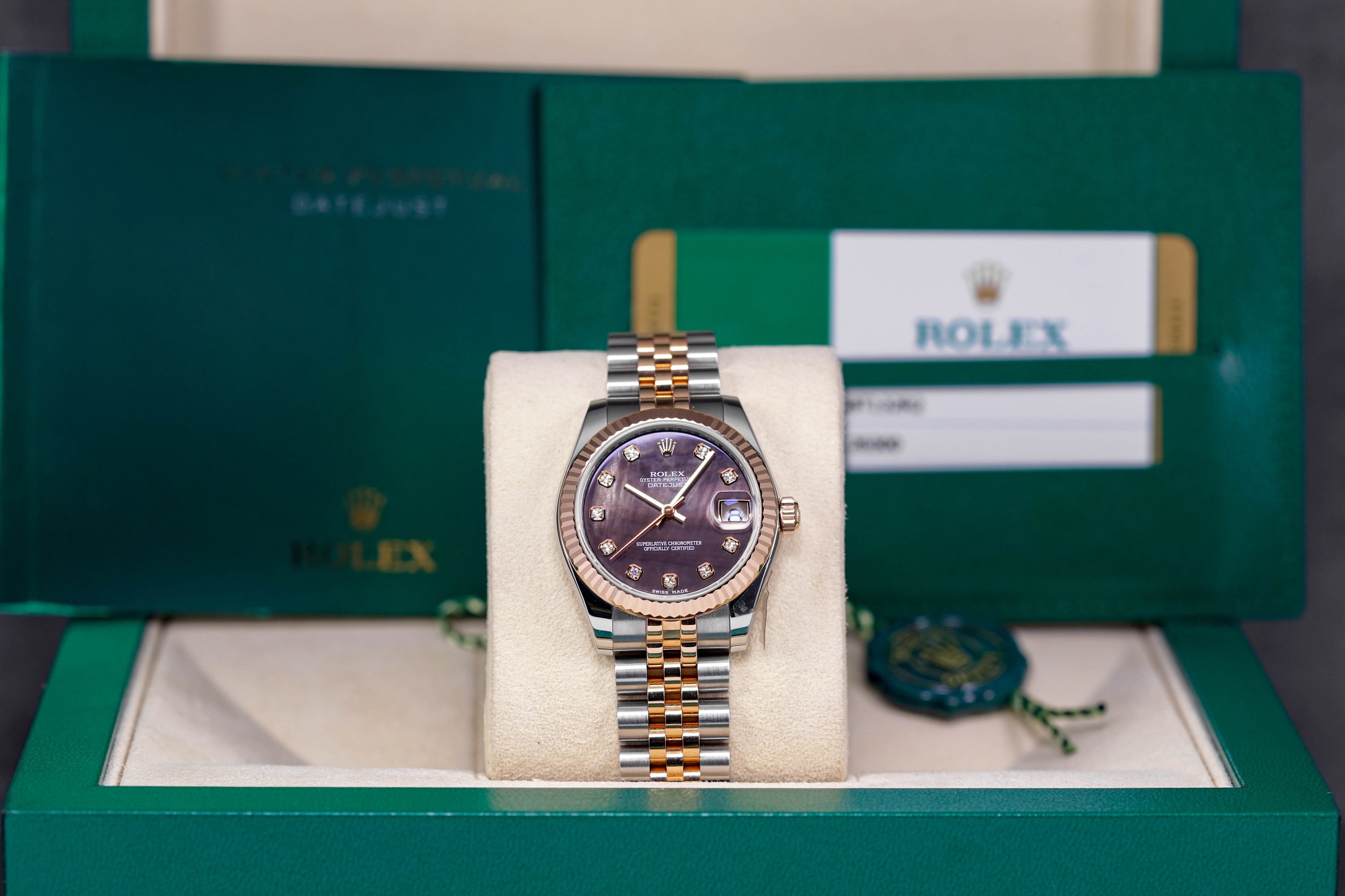 Harga Rolex Datejust 31 Dark MOP Diamond Indonesia