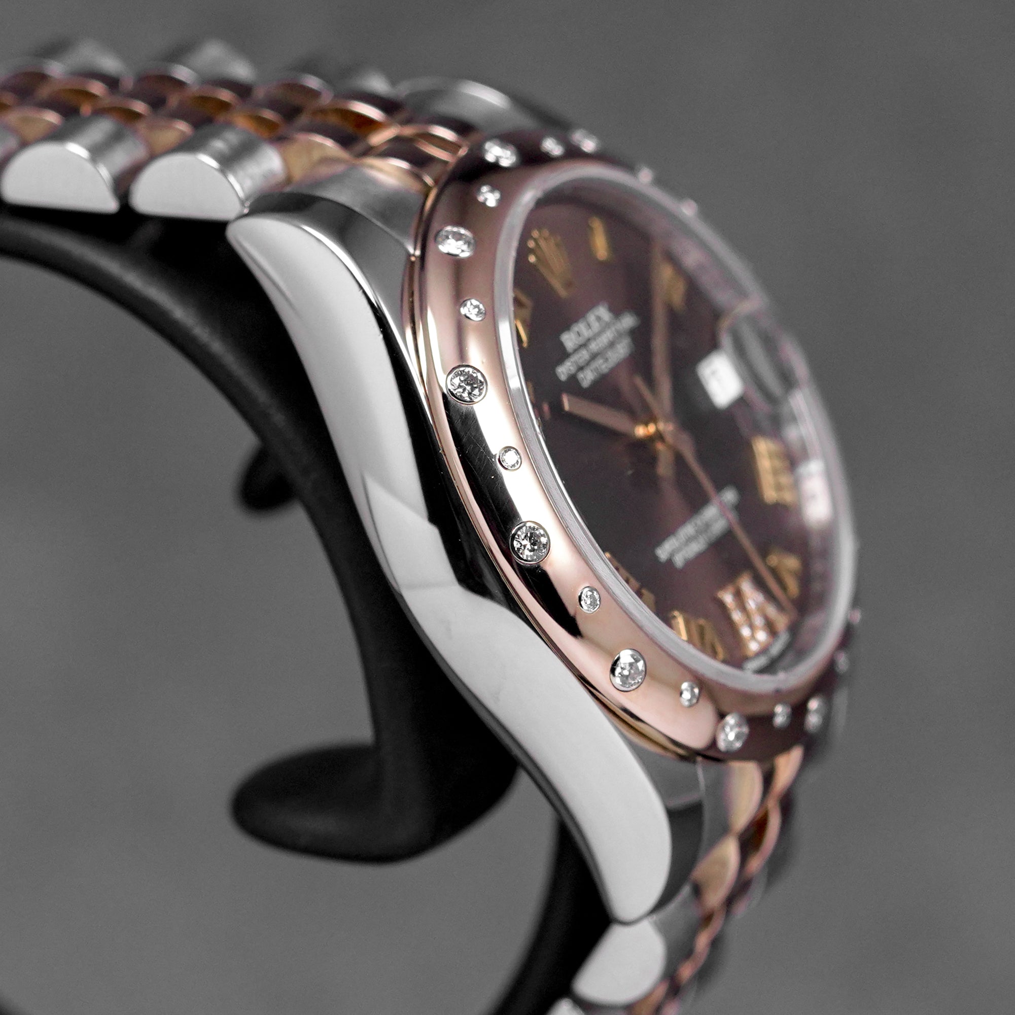 Harga Rolex Datejust 31 Twotone Rosegold Choco Roman Indonesia