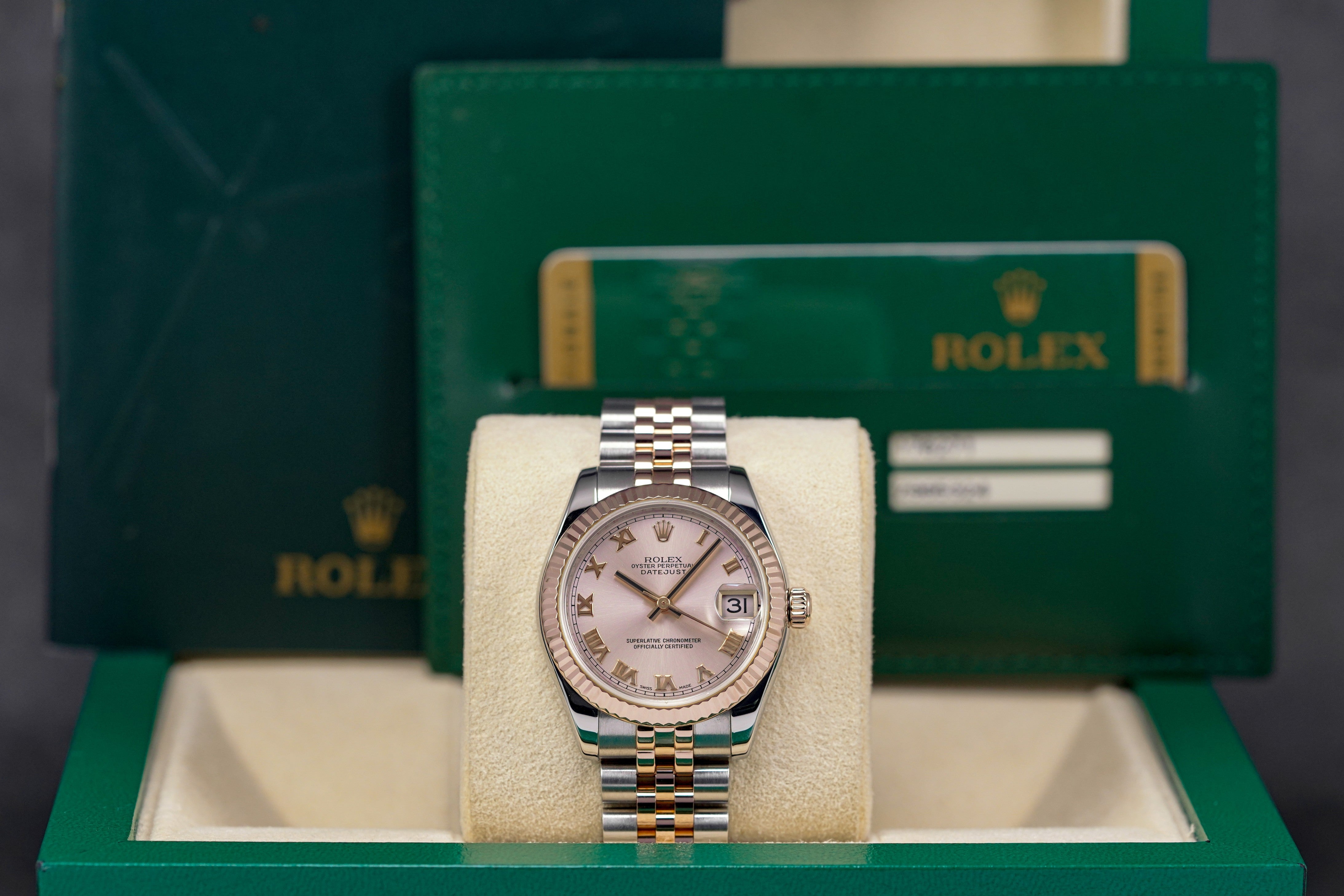 Harga Rolex Datejust 31 Twotone Salmon Roman Indonesia