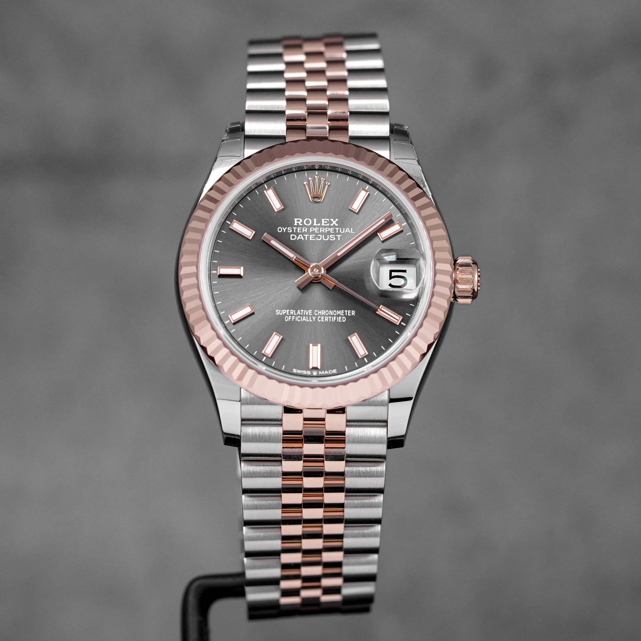 DATEJUST 31MM TWOTONE ROSEGOLD RHODIUM DIAL (2026)