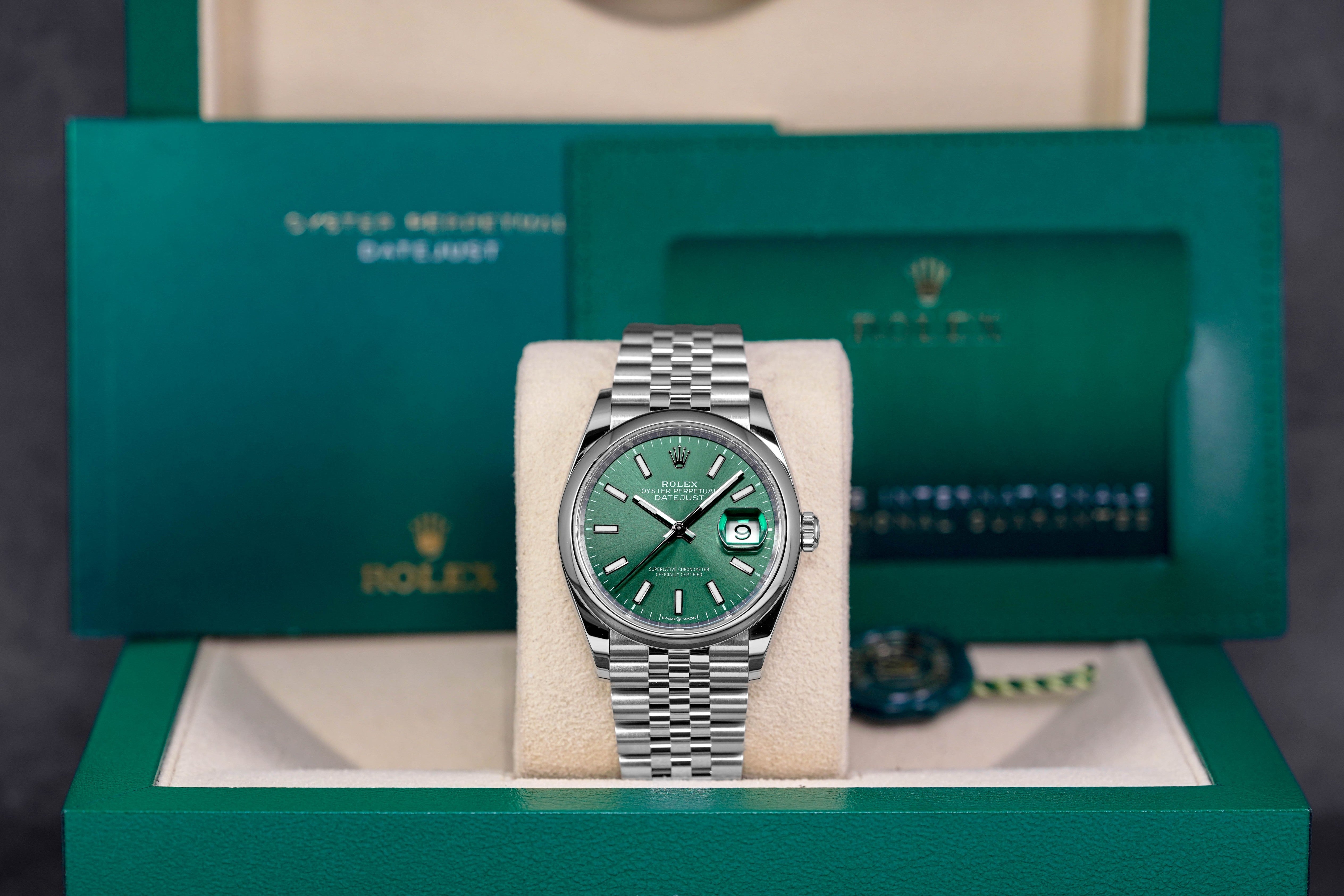 Harga Rolex Datejust 36 Mint Green Indonesia