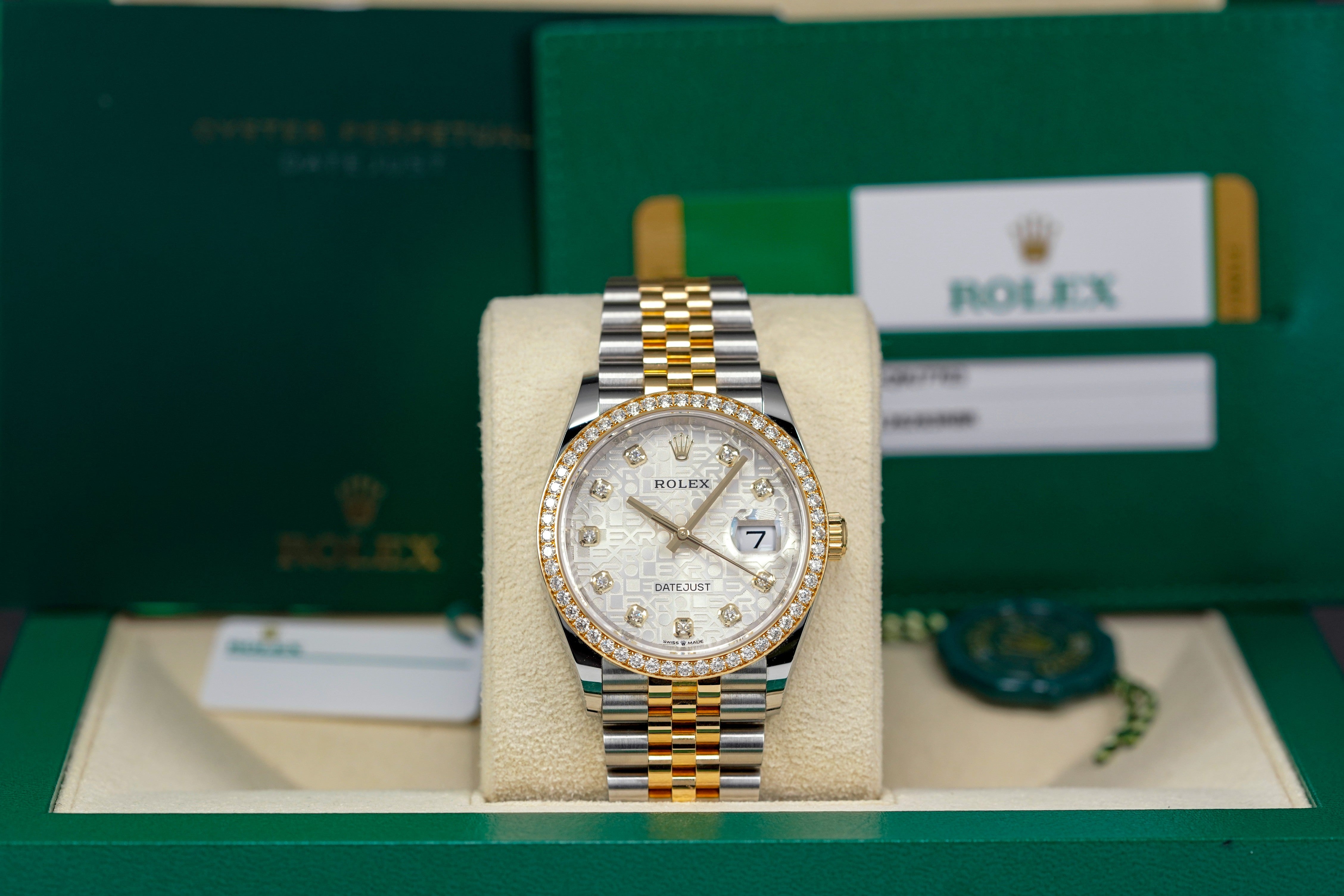 Harga Rolex Datejust 36 Silver Computerized Diamond Indonesia