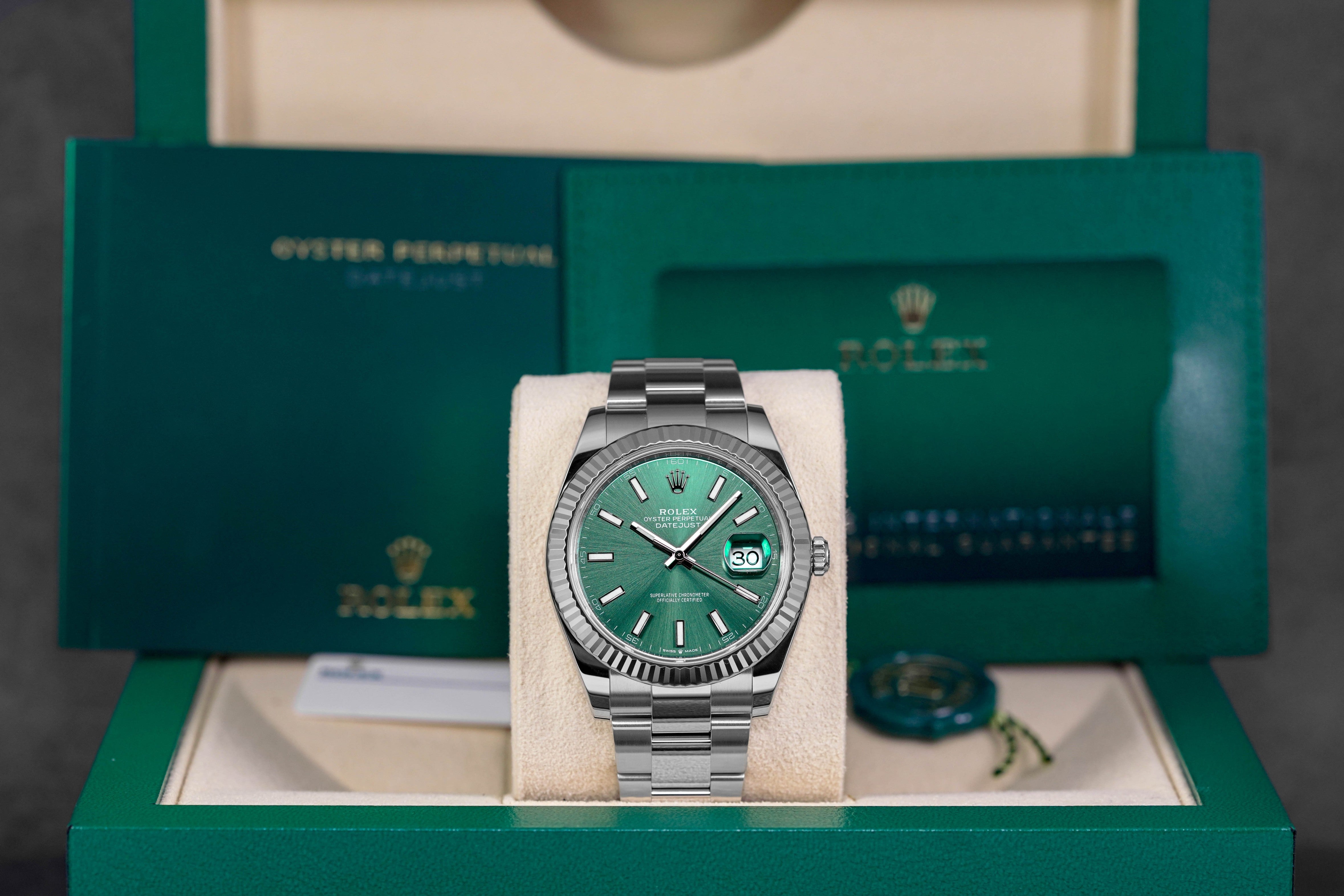 Harga Rolex Datejust 41 Mint Green Indonesia