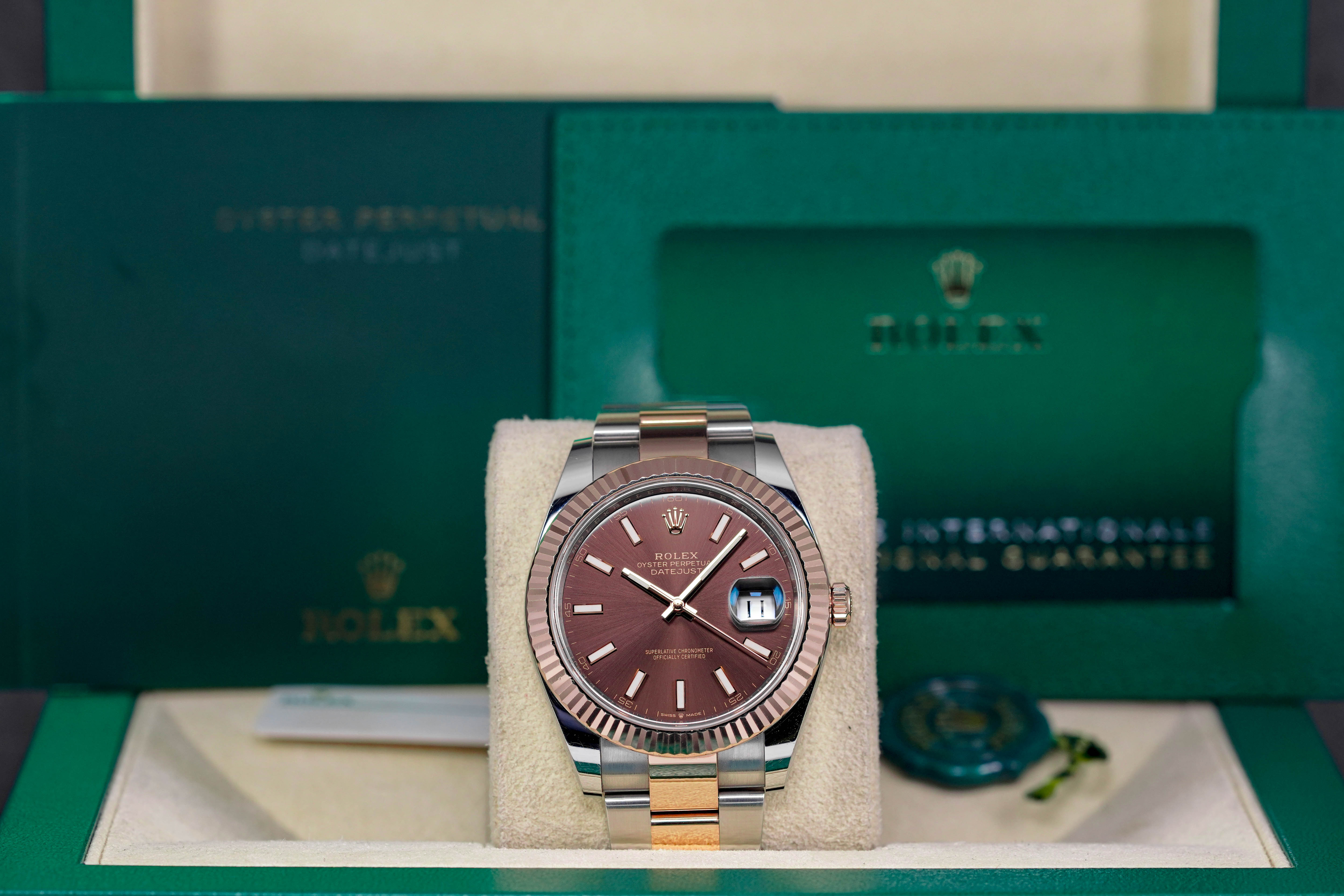 Harga Rolex Datejust 41 Twotone Rosegold Choco Indonesia