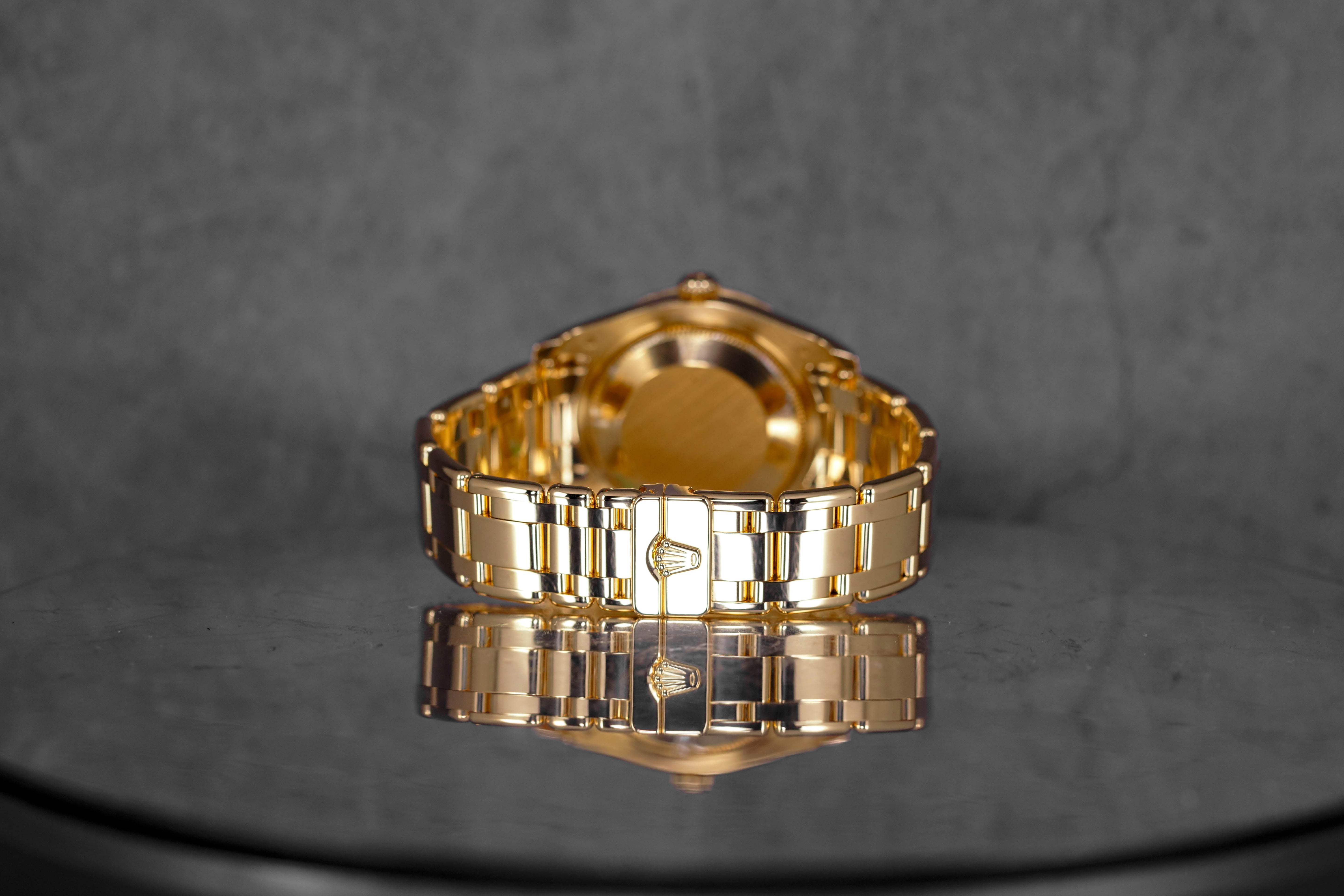 DATEJUST PEARLMASTER 34MM YELLOWGOLD 'DUST DREAM' MOP DIAMOND DIAL (WATCH ONLY)