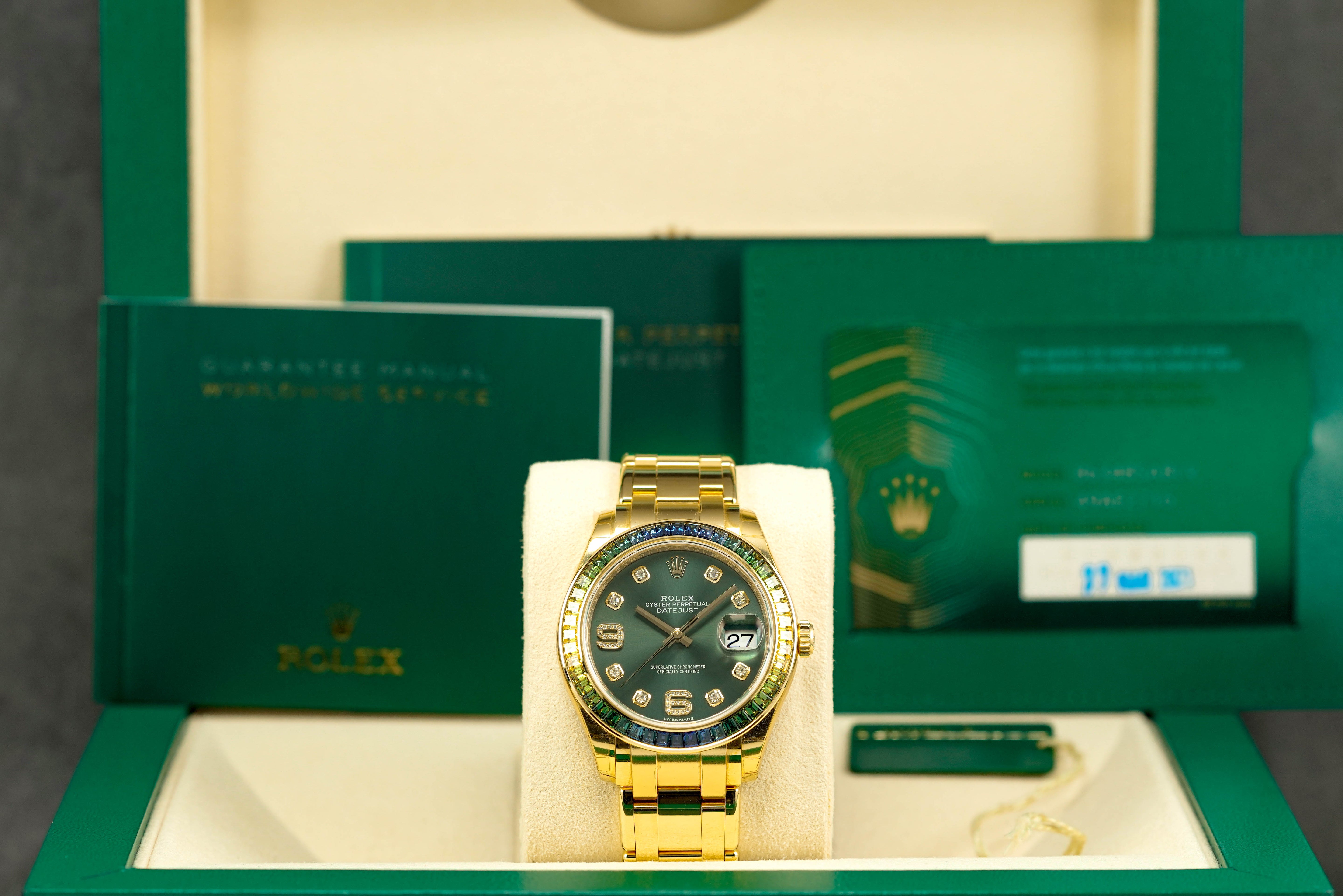 Harga Rolex Datejust Pearlmaster Olive Green Indonesia