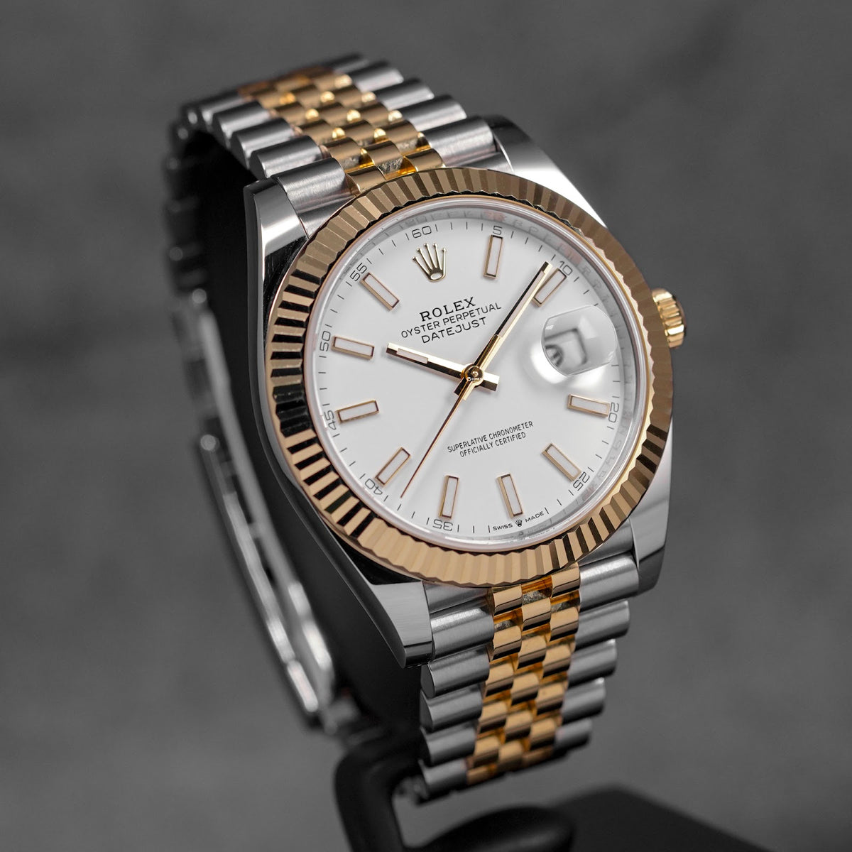 DATEJUST 41MM TWOTONE YELLOWGOLD WHITE DIAL (2026)