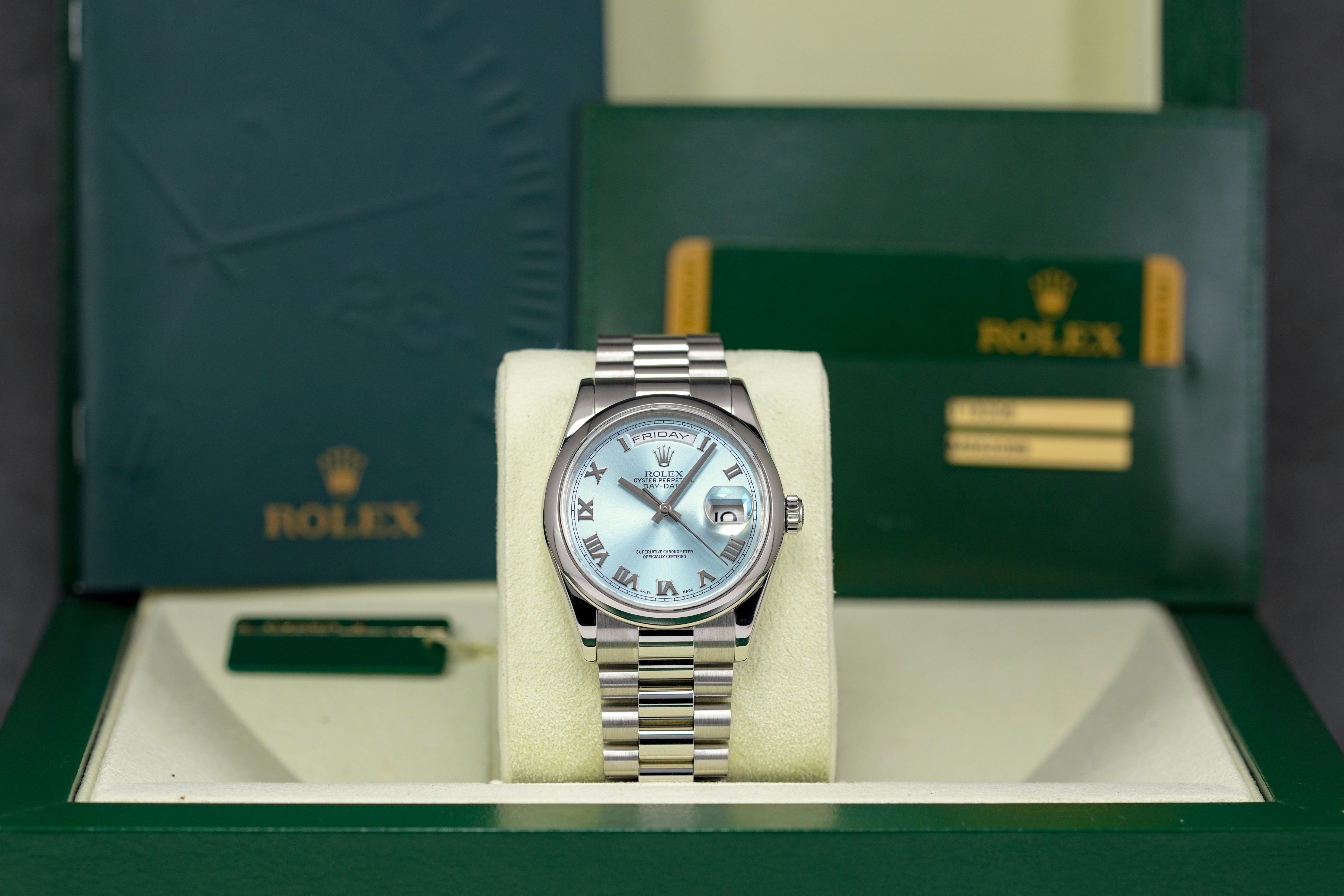 Harga Rolex Day Date 36 Ice Blue Roman Indonesia