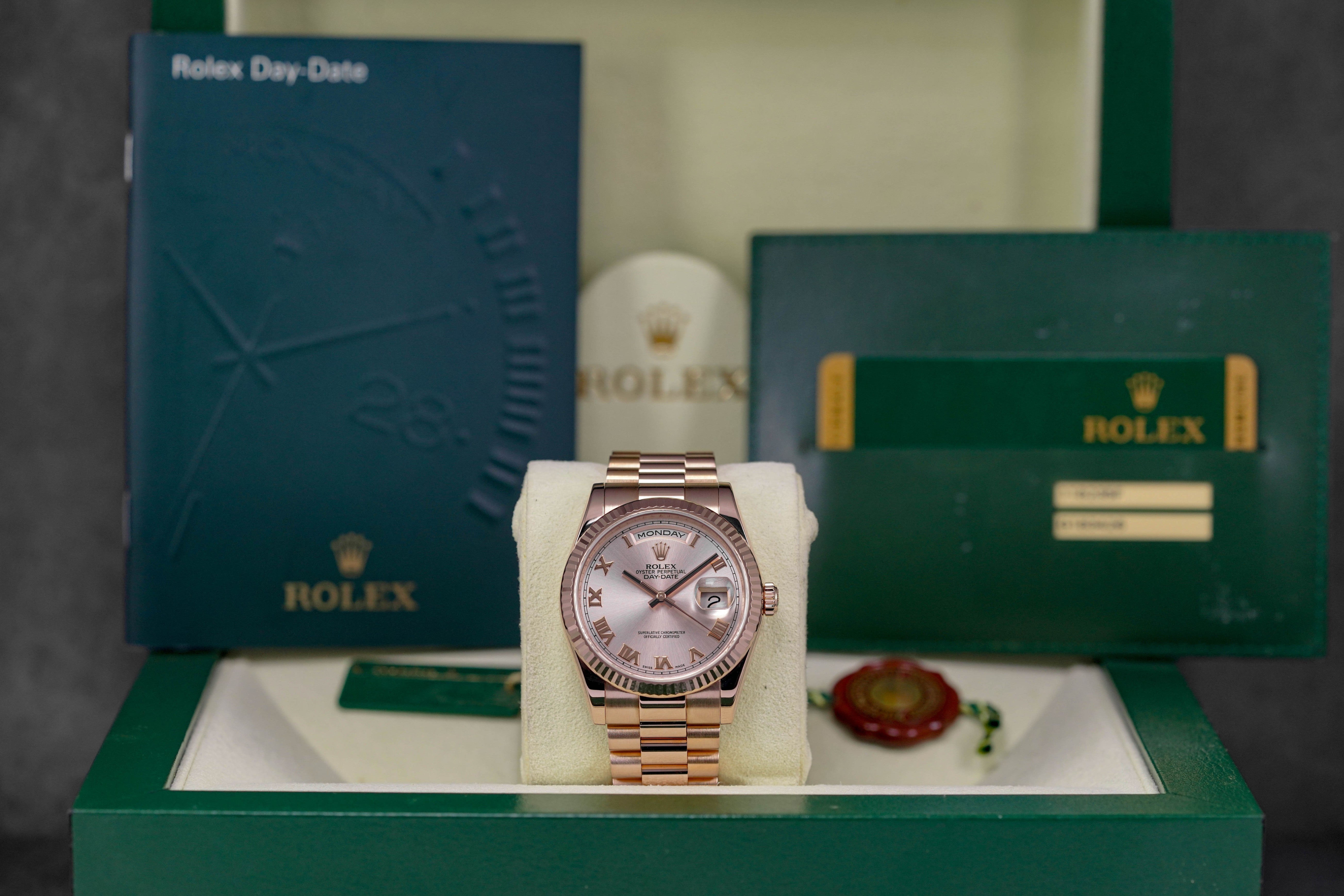 Harga Rolex Daydate 36 Rosegold Pink Indonesia
