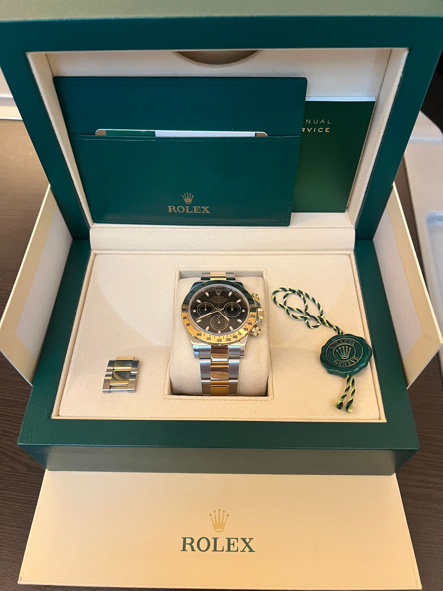 DAYTONA TWOTONE YELLOWGOLD BLACK DIAL (2016)