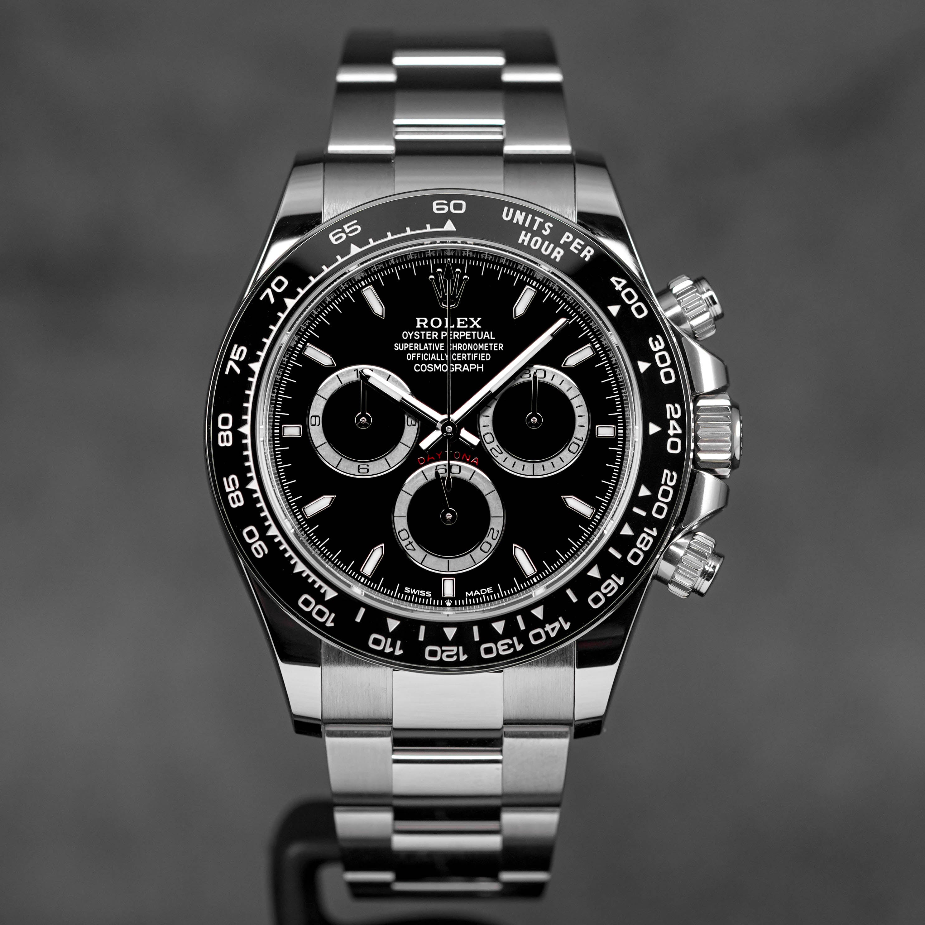ROLEX DAYTONA BLACK DIAL CERAMIC RING BEZEL (2025) IDWX