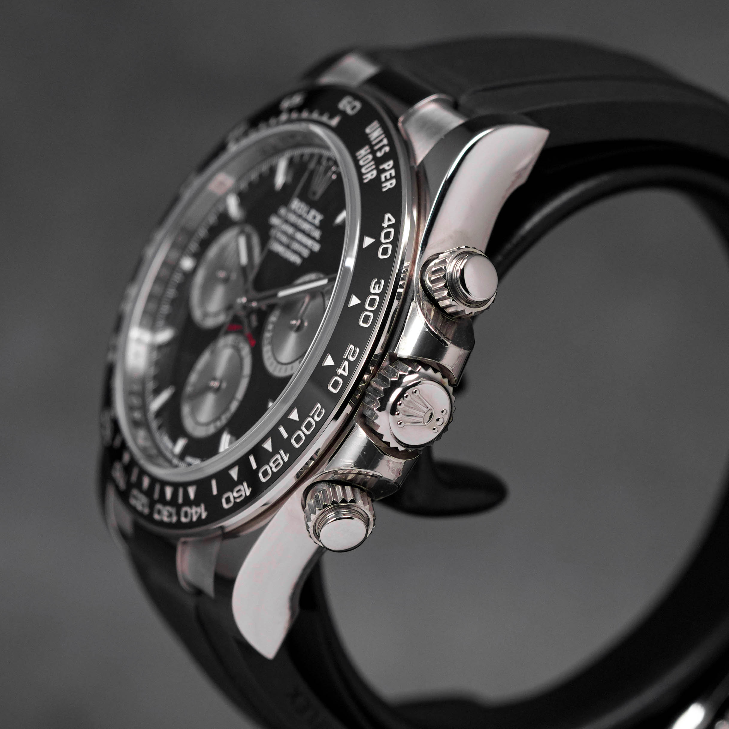DAYTONA OYSTERFLEX WHITEGOLD BLACK DIAL RING BEZEL (2024)