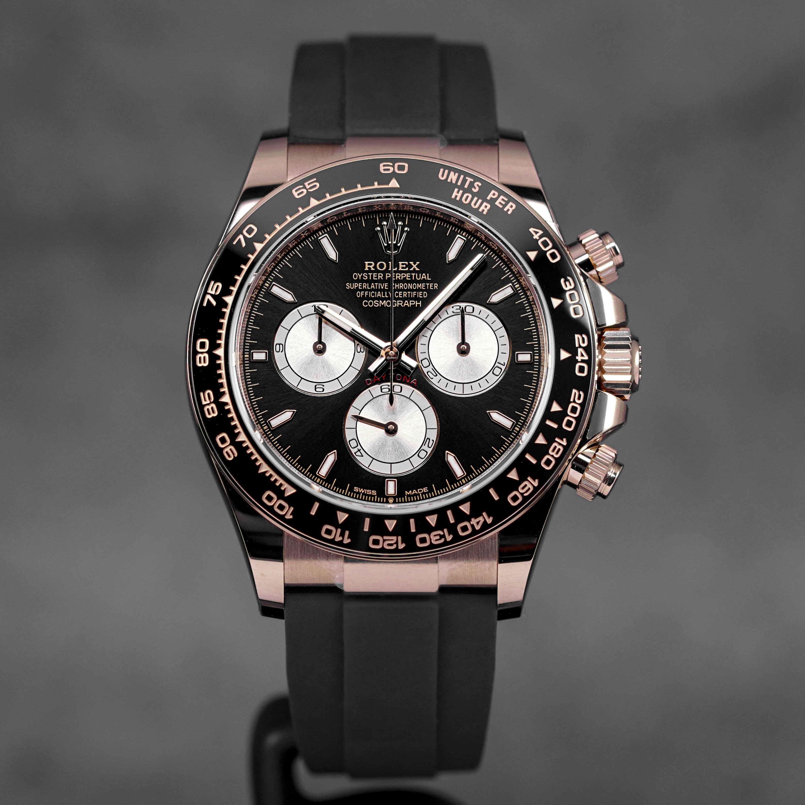 Harga Rolex Daytona Oysterflex Rosegold Black Indonesia