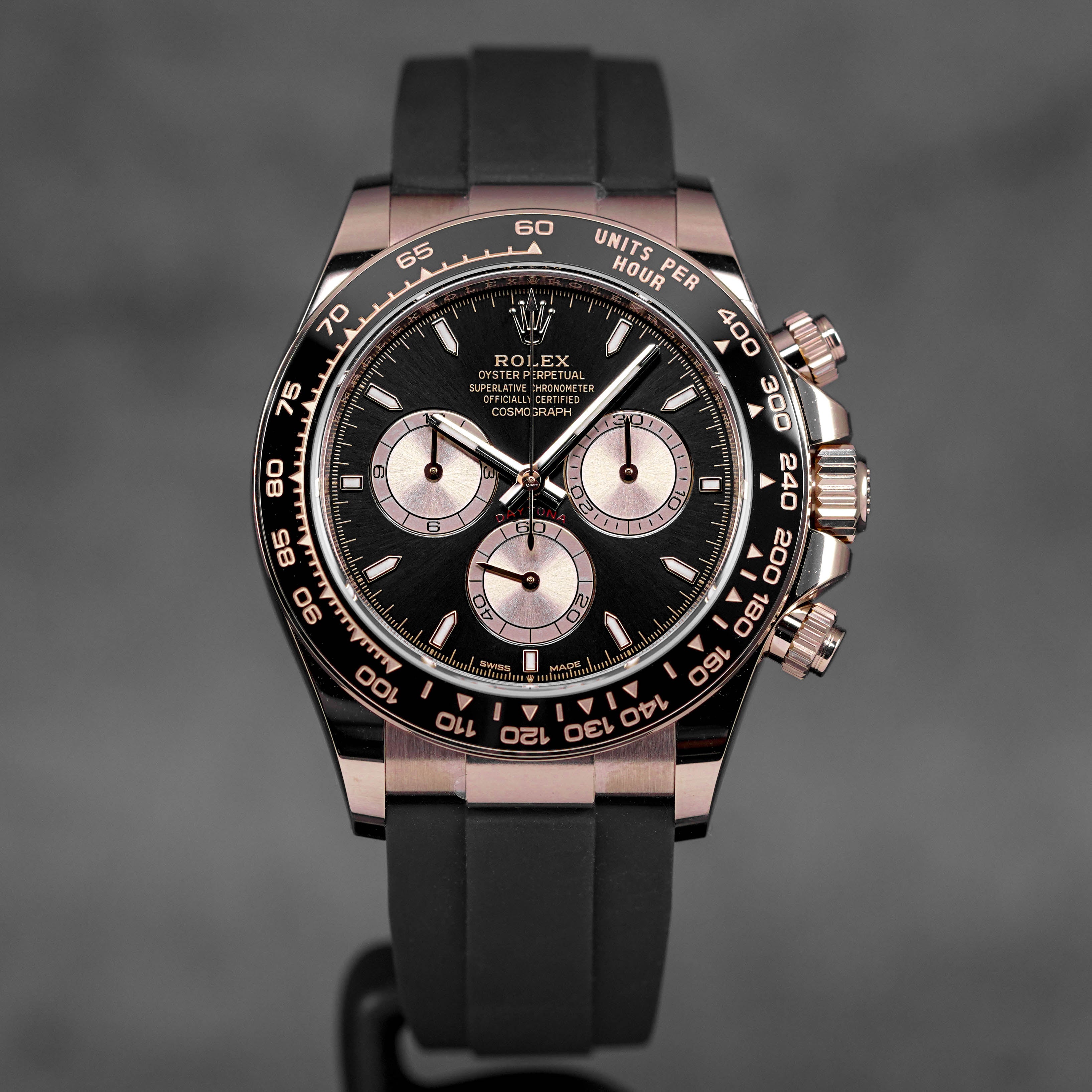 Harga Rolex Daytona Oysterflex Rosegold Black Indonesia