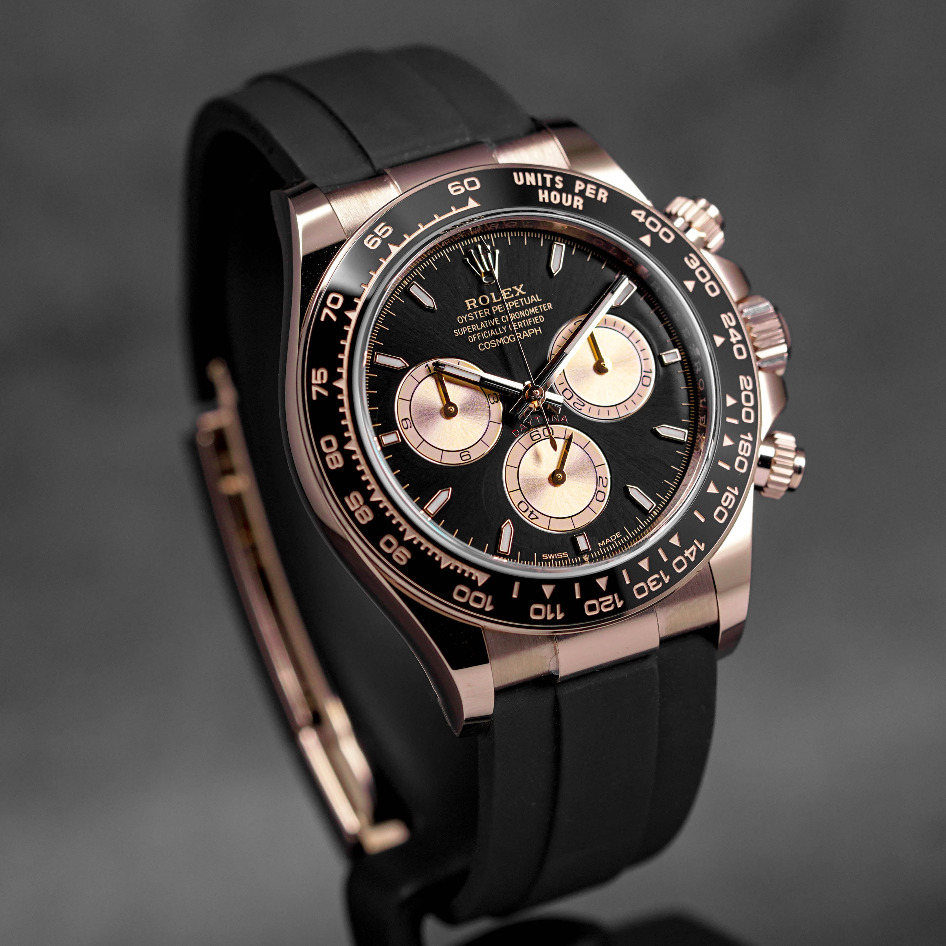 Harga Rolex Daytona Oysterflex Rosegold Black Indonesia