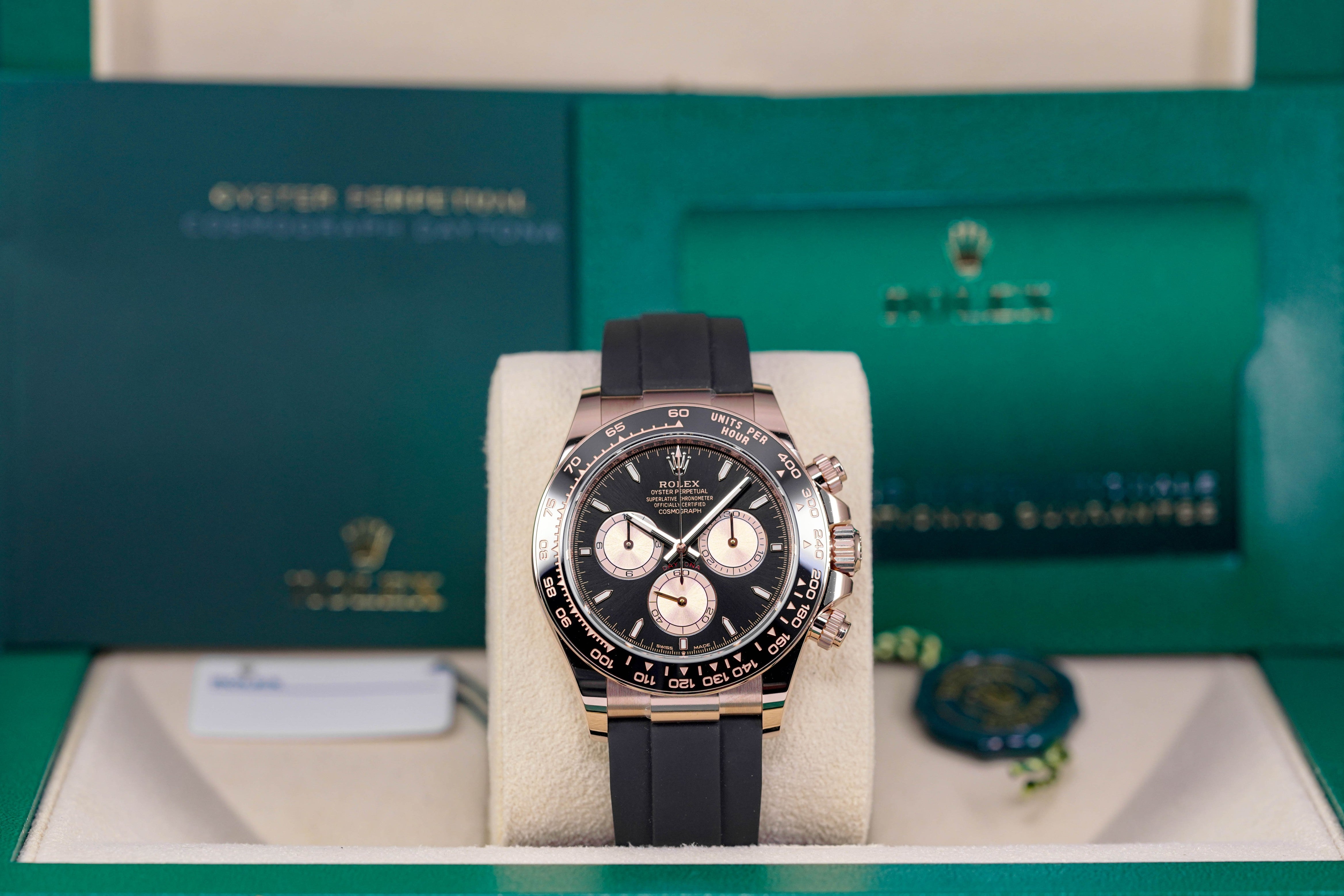 Harga Rolex Daytona Oysterflex Rosegold Black Indonesia