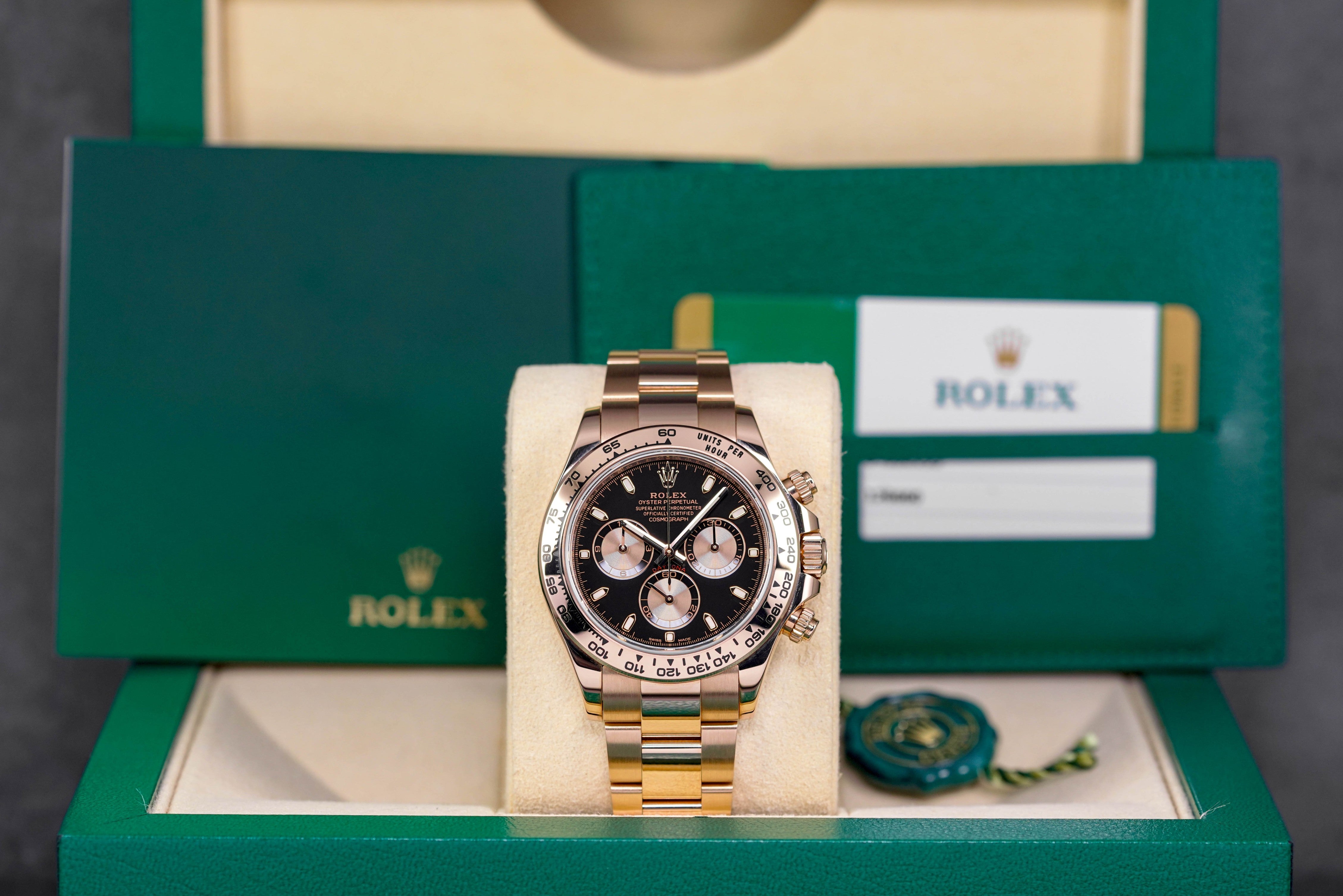 Harga Rolex Daytona Rosegold Black Indonesia