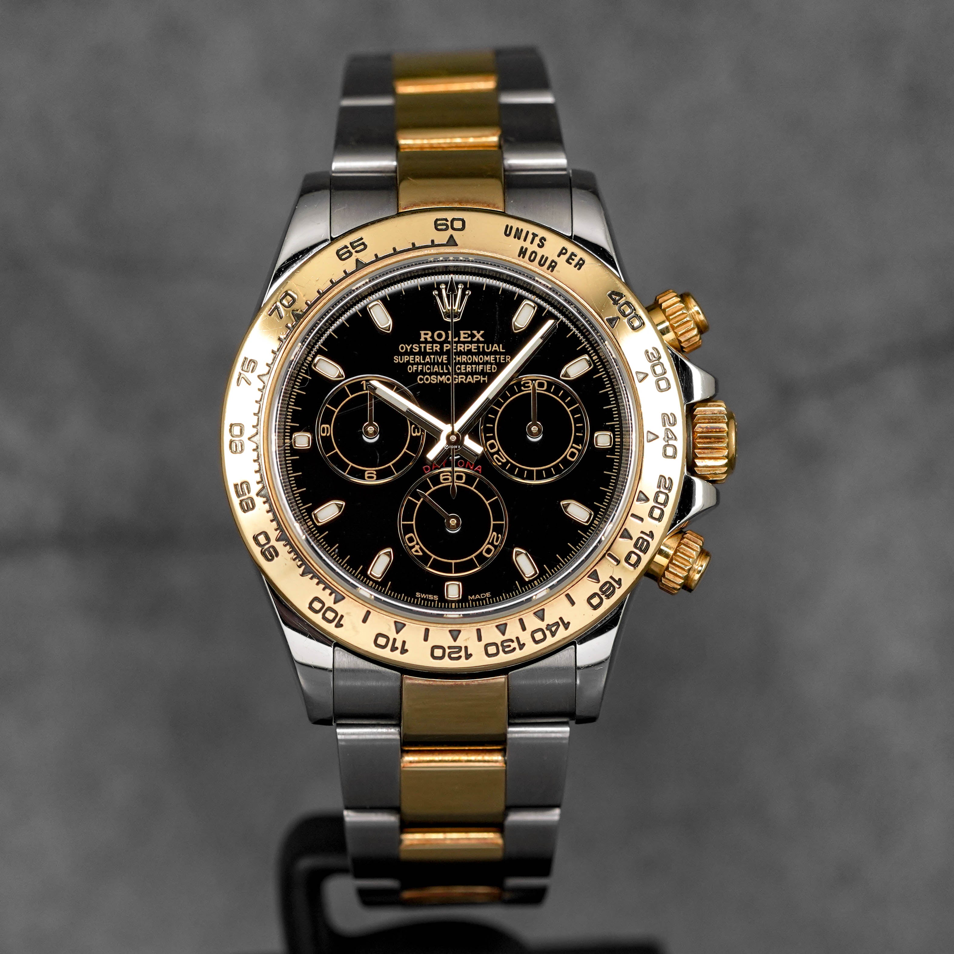 Harga Rolex Daytona Twotone Yellowgold Black Indonesia