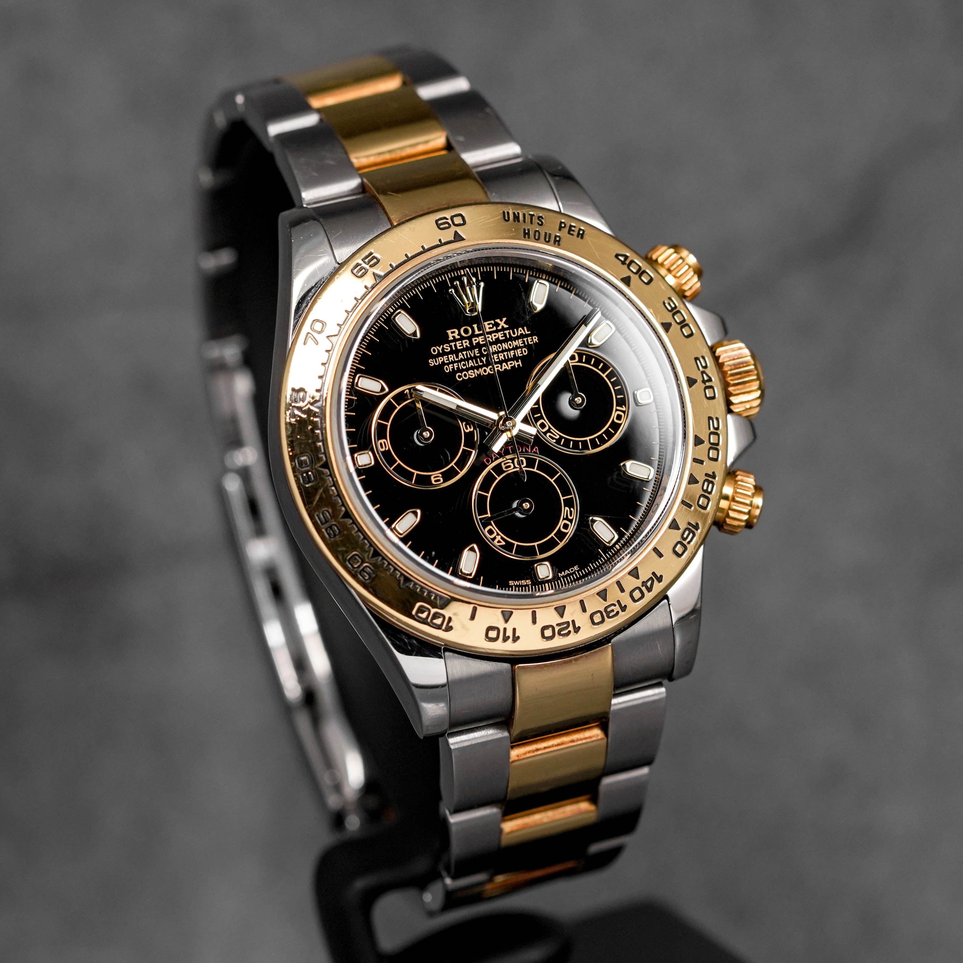 Harga Rolex Daytona Twotone Yellowgold Black Indonesia