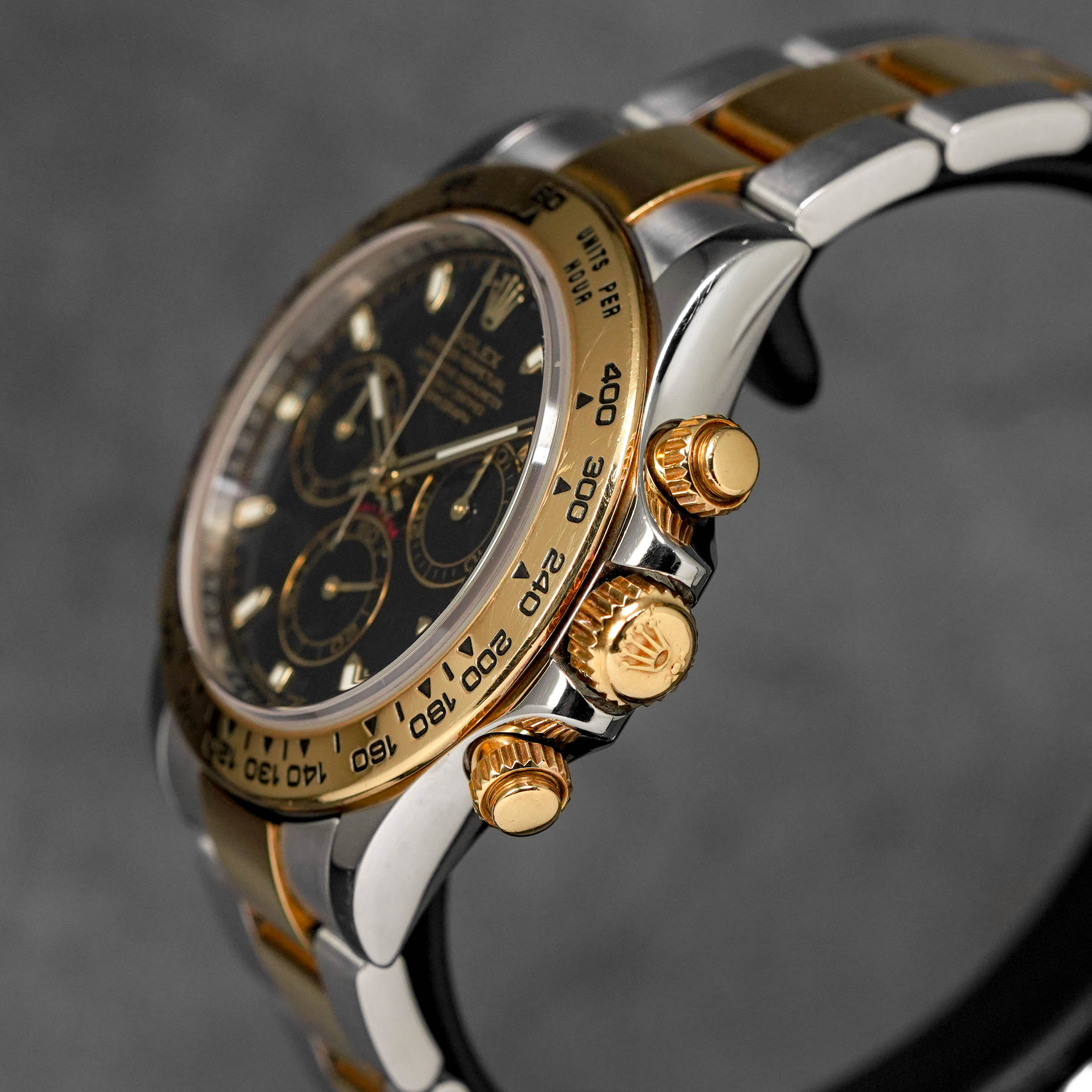 Harga Rolex Daytona Twotone Yellowgold Black Indonesia