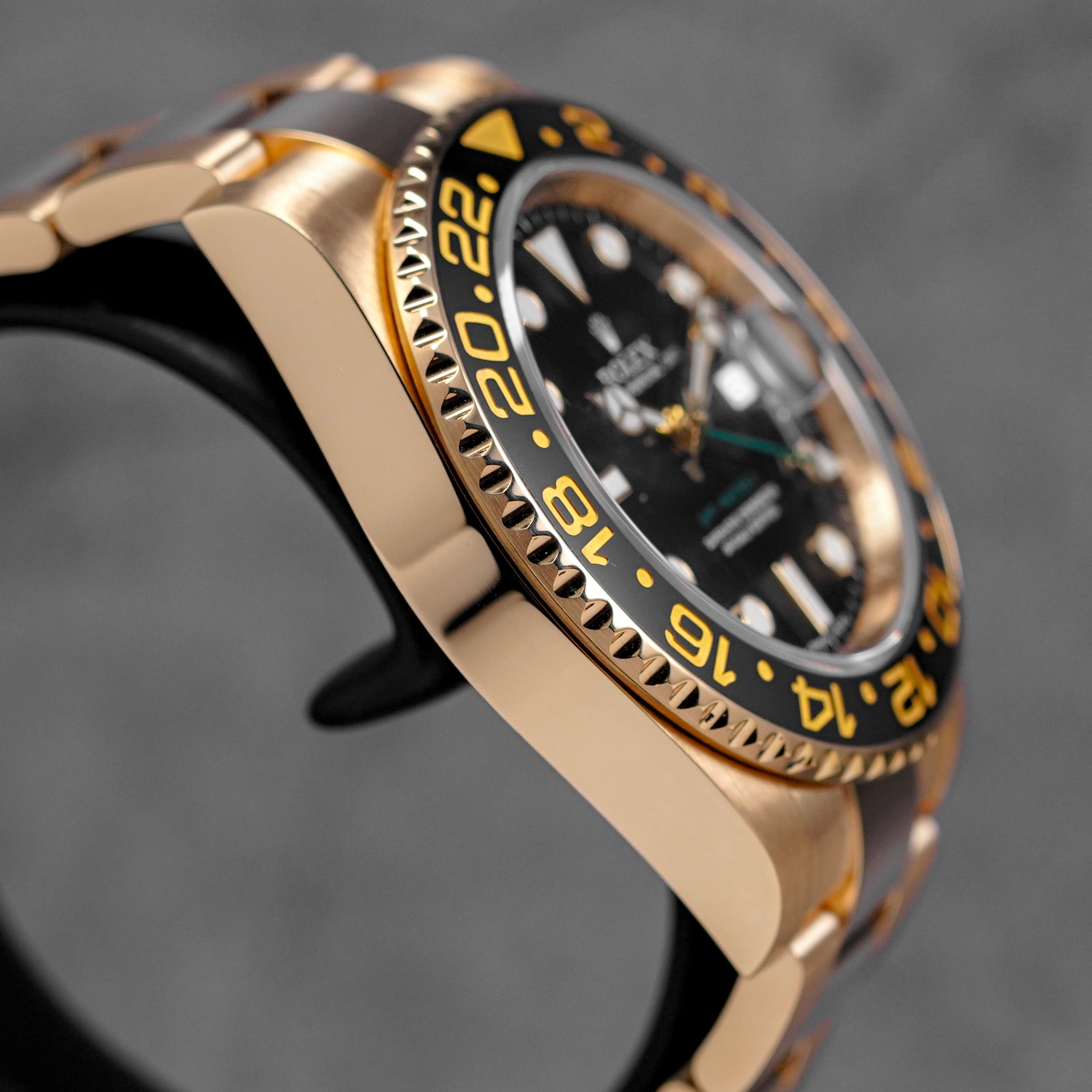 Harga Rolex GMT Master II Yellowgold Black