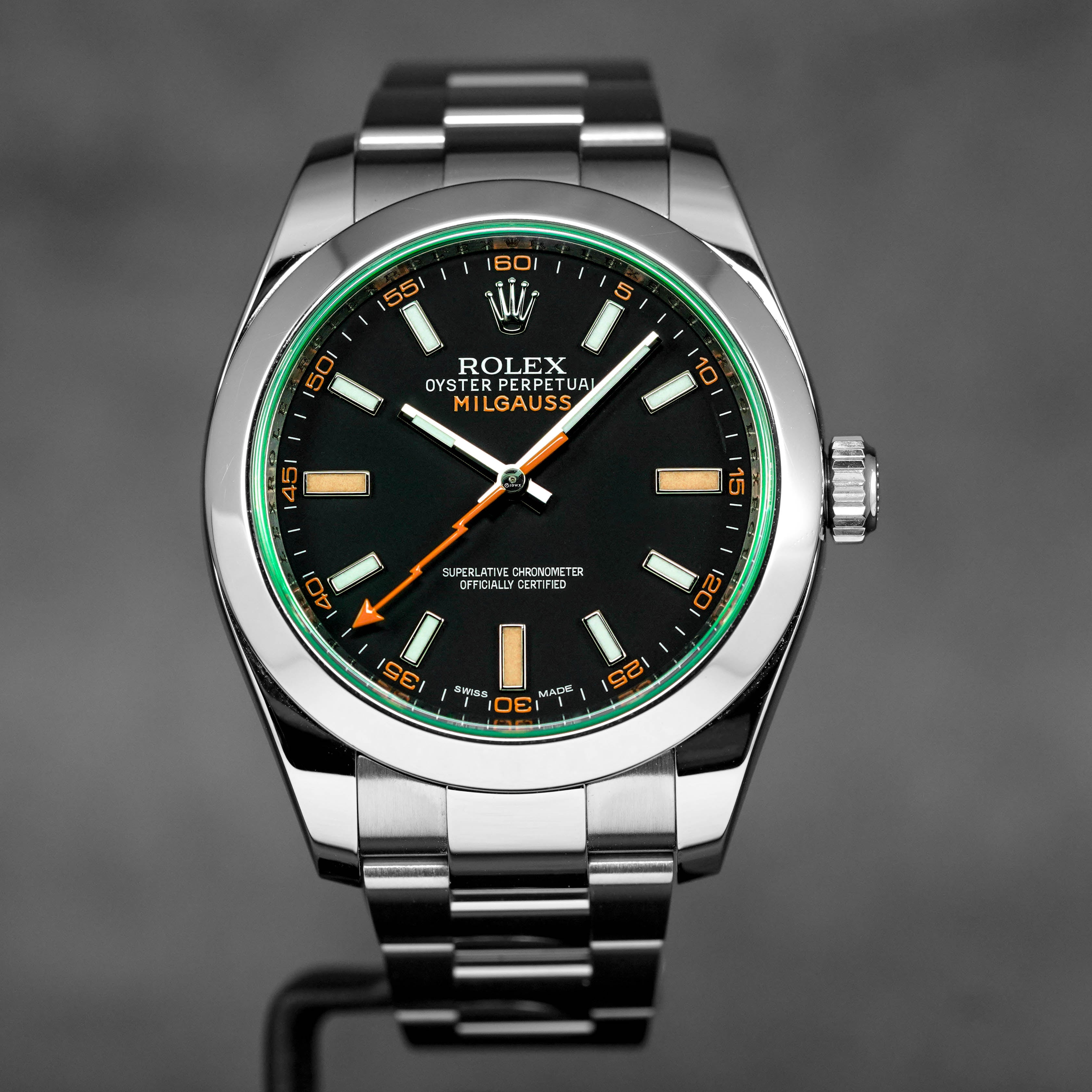 Jam Tangan Cinturino Rolex Milgauss ROLEX MILGAUSS BLACK DIAL - Main Image