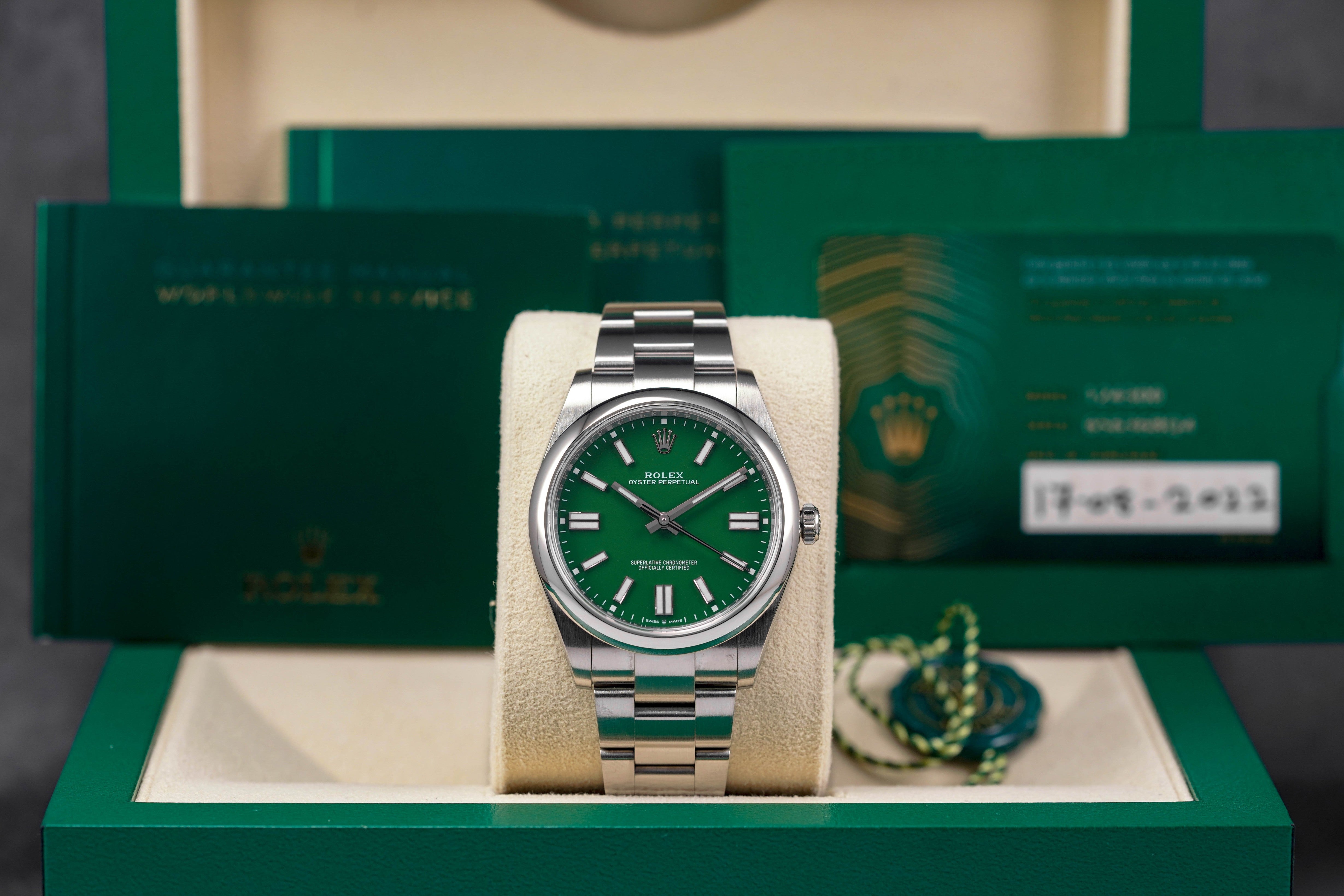 Harga Rolex Oyster Perpetual 41 Green Indonesia