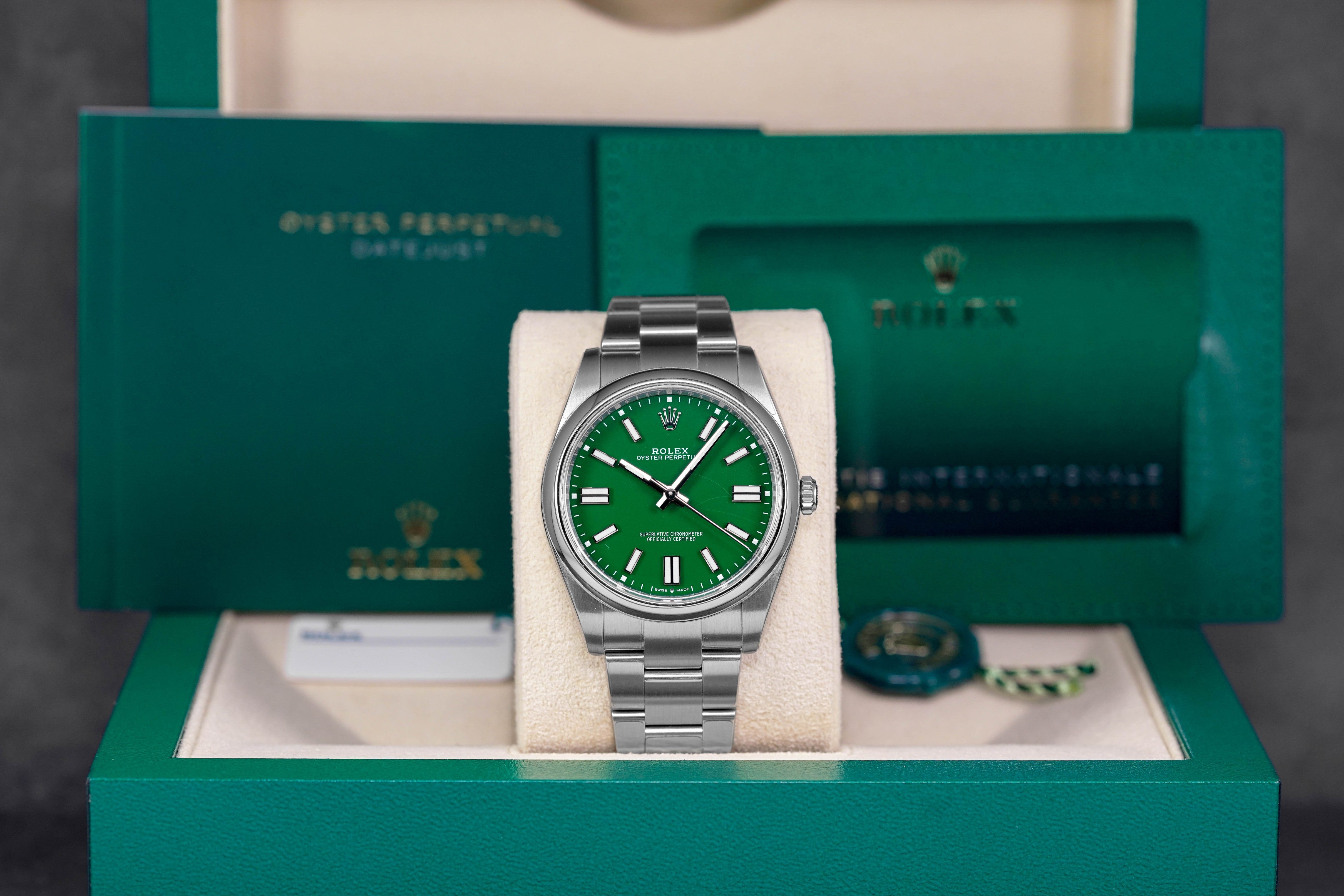 OYSTER PERPETUAL 41MM GREEN DIAL (2024)