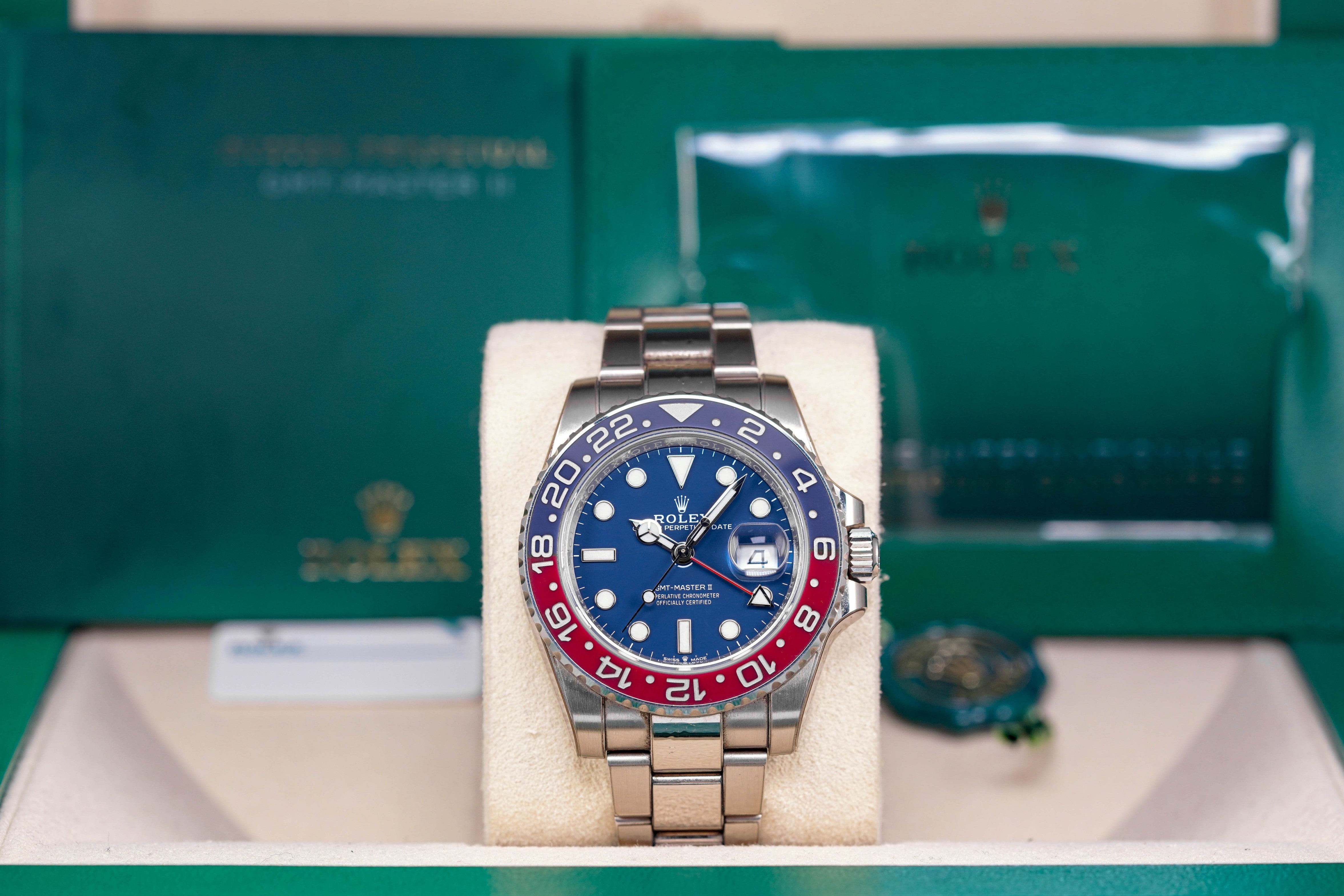 ROLEX GMT MASTER-II 'PEPSI' WHITEGOLD MIDNIGHT BLUE DIAL (2022) IDWX