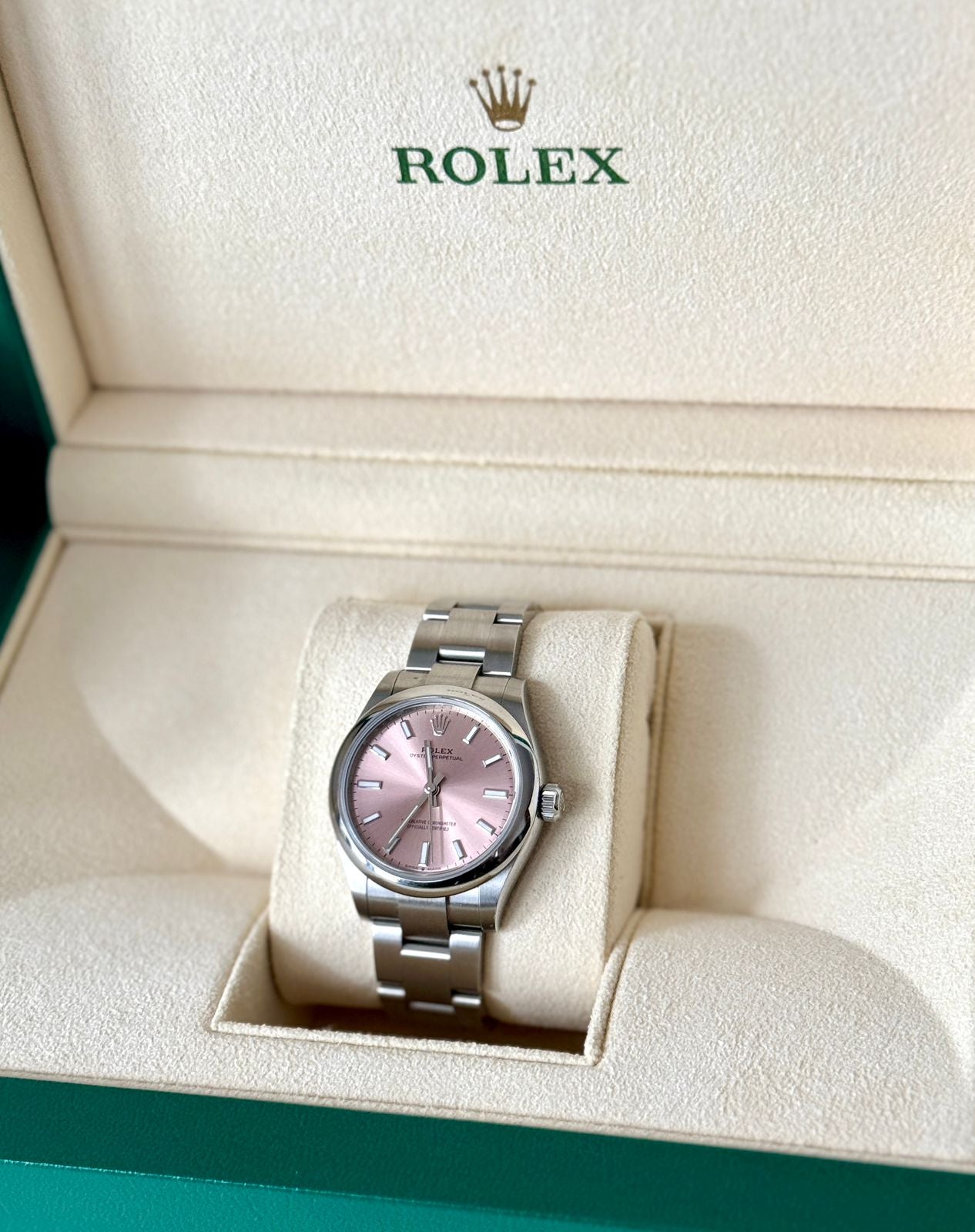 OYSTER PERPETUAL 31MM PINK DIAL (2021)