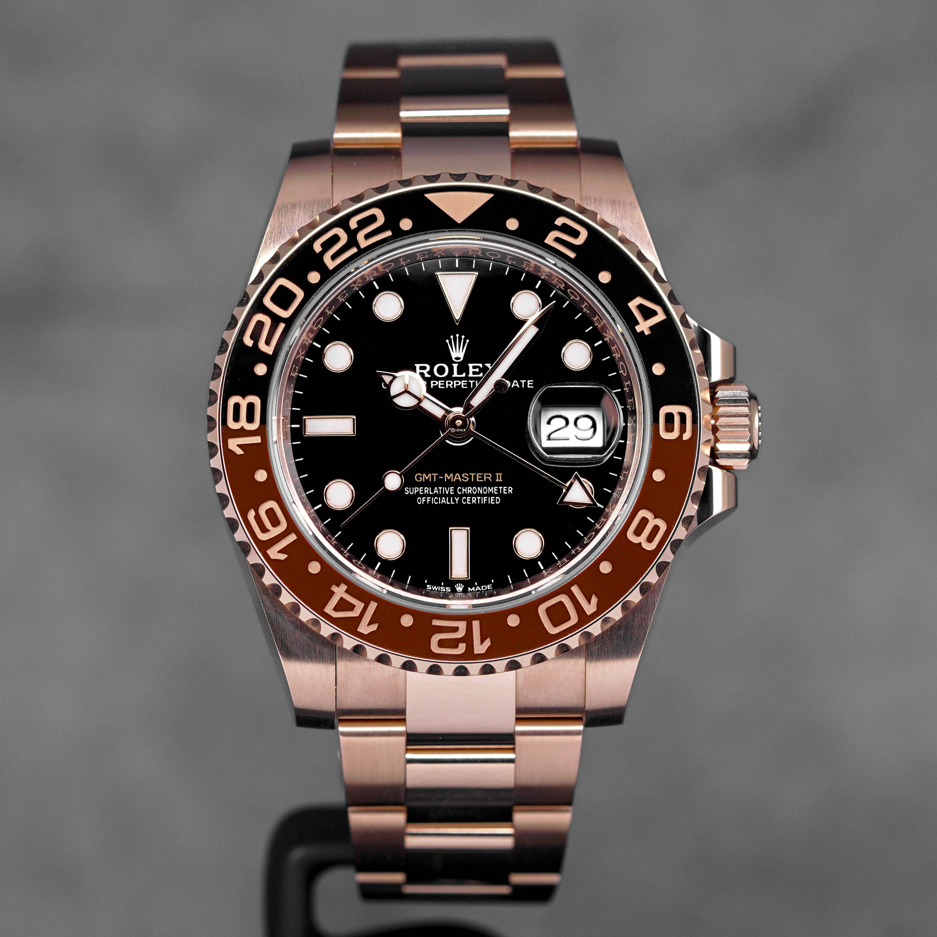 ROLEX GMT MASTER-II ROOTBEER ROSEGOLD (2024) IDWX
