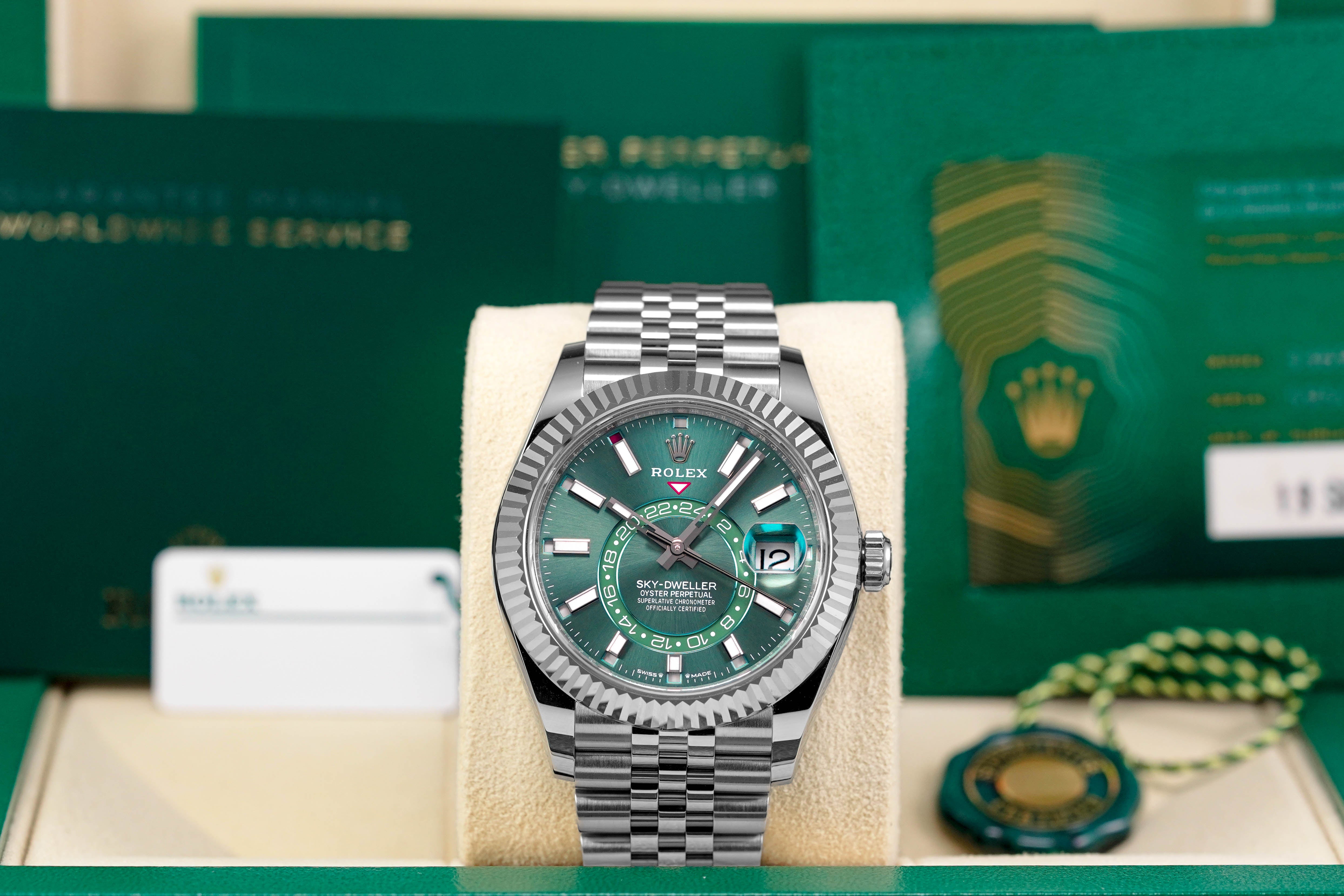 Harga Rolex Sky Dweller Mint Green Indonesia