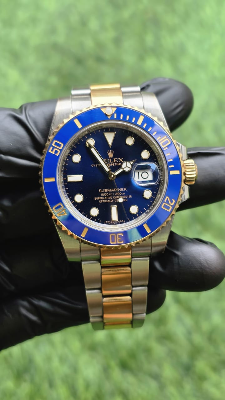 SUBMARINER DATE 40MM TWOTONE YELLOWGOLD BLUE DIAL (2017)