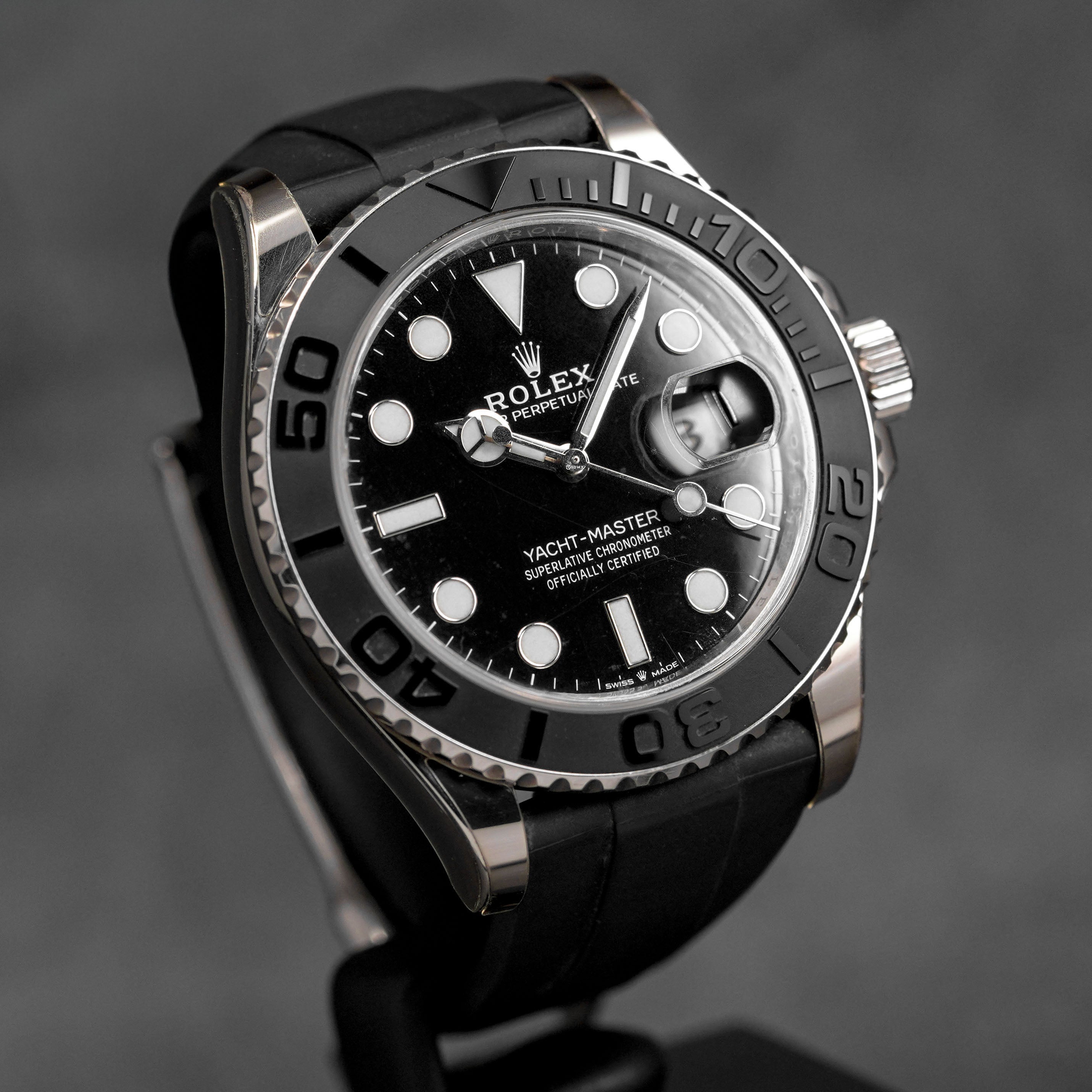 Harga Rolex Yacht Master 42 Oysterflex Whitegold Indonesia