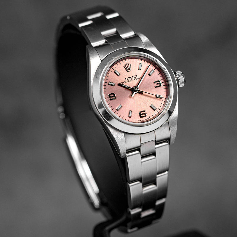OYSTER PERPETUAL 24MM LADY SALMON DIAL (WATCH ONLY)