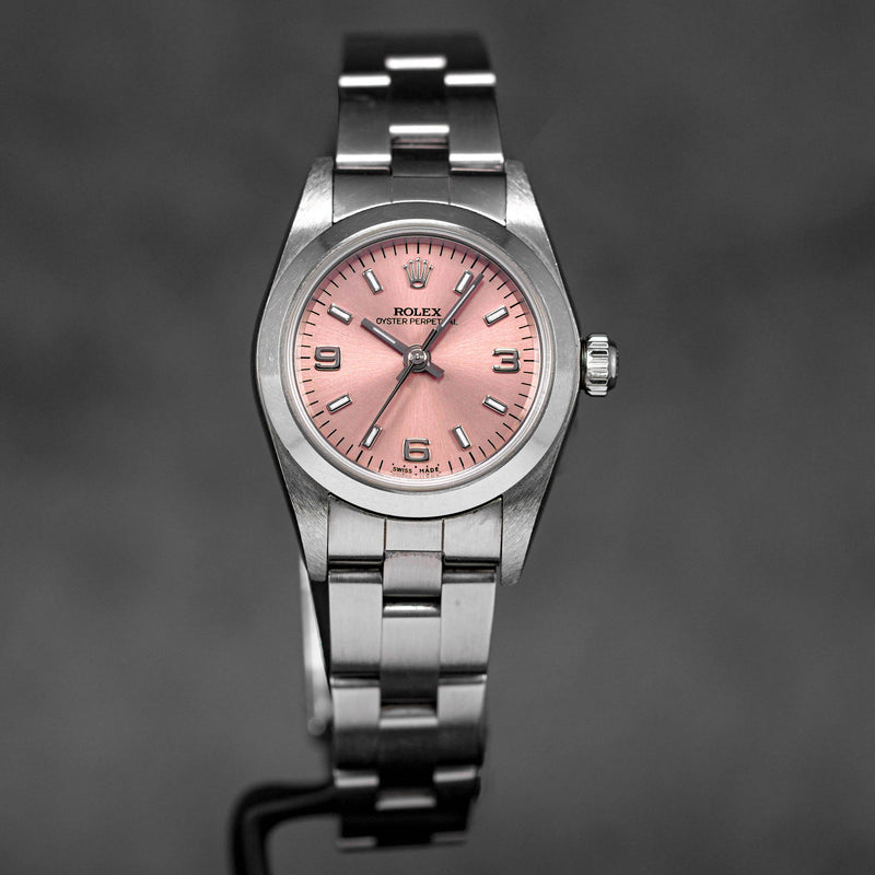 OYSTER PERPETUAL 24MM LADY SALMON DIAL (WATCH ONLY)