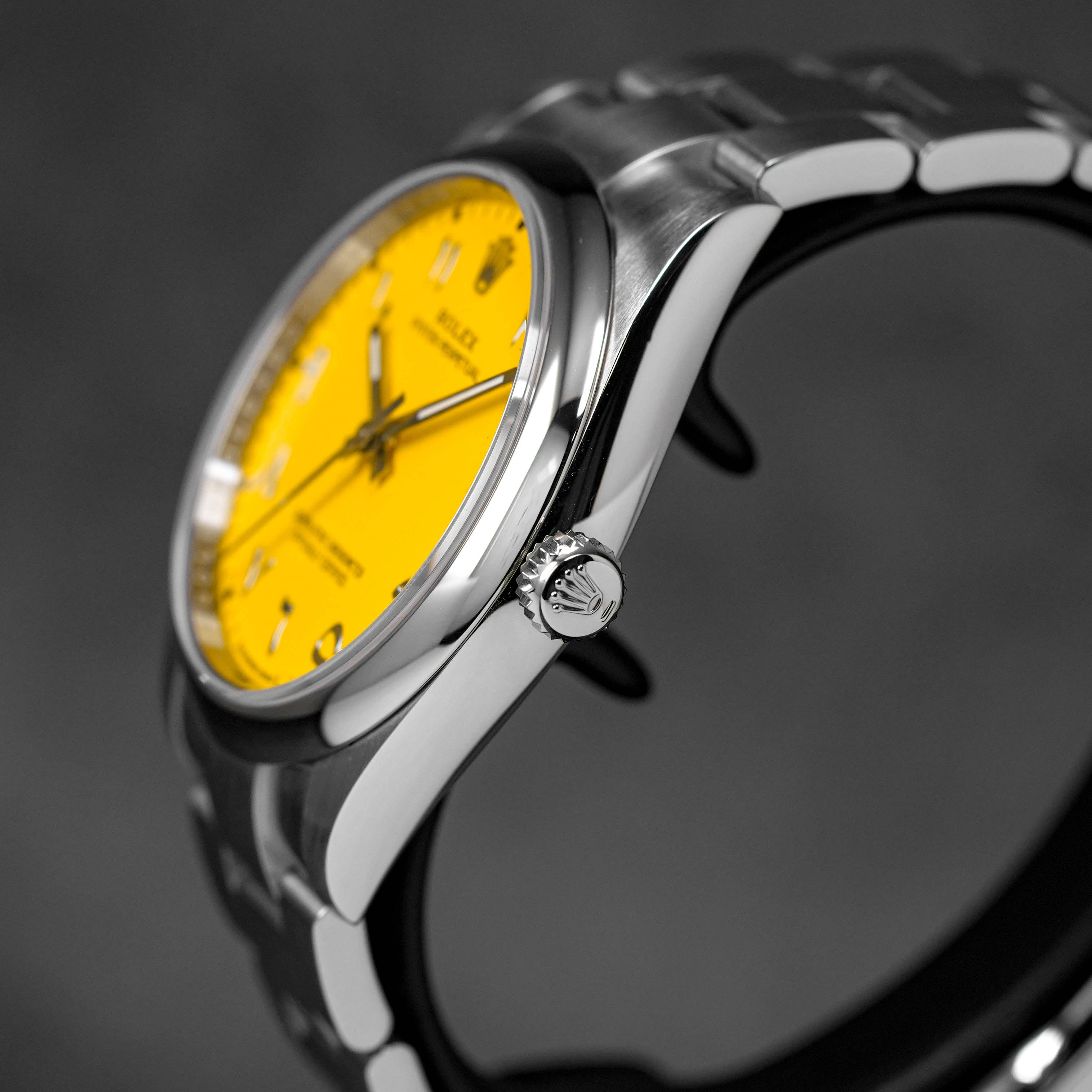 OYSTER PERPETUAL 41MM BLACK DIAL CUSTOM YELLOW ARABIC DIAL (2023)