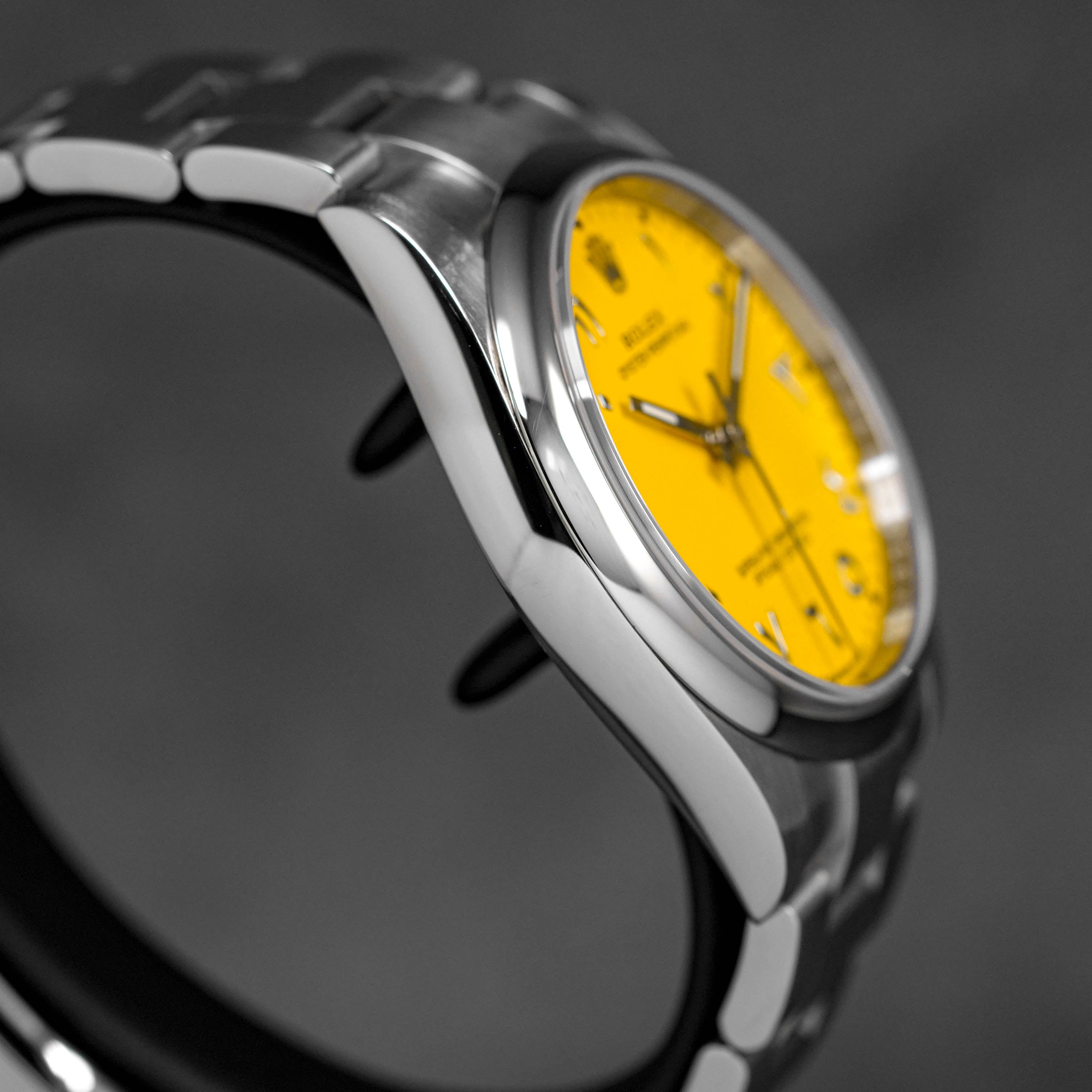 OYSTER PERPETUAL 41MM BLACK DIAL CUSTOM YELLOW ARABIC DIAL (2023)