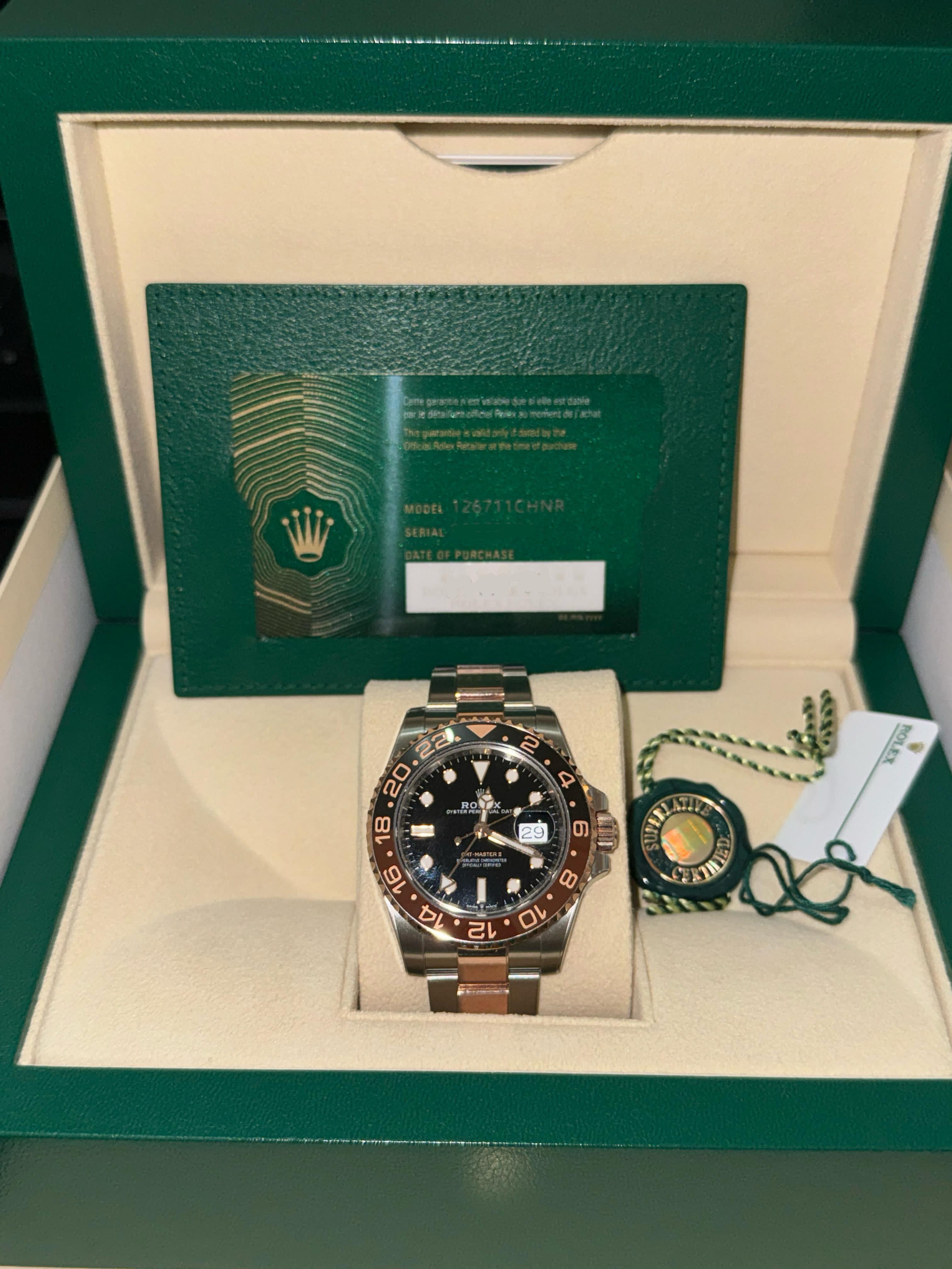 GMT MASTER-II TWOTONE ROSEGOLD 'ROOTBEER' (2023)