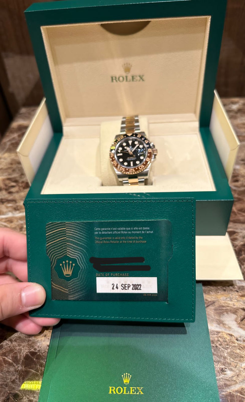 GMT MASTER-II TWOTONE ROSEGOLD ROOTBEER (2022)