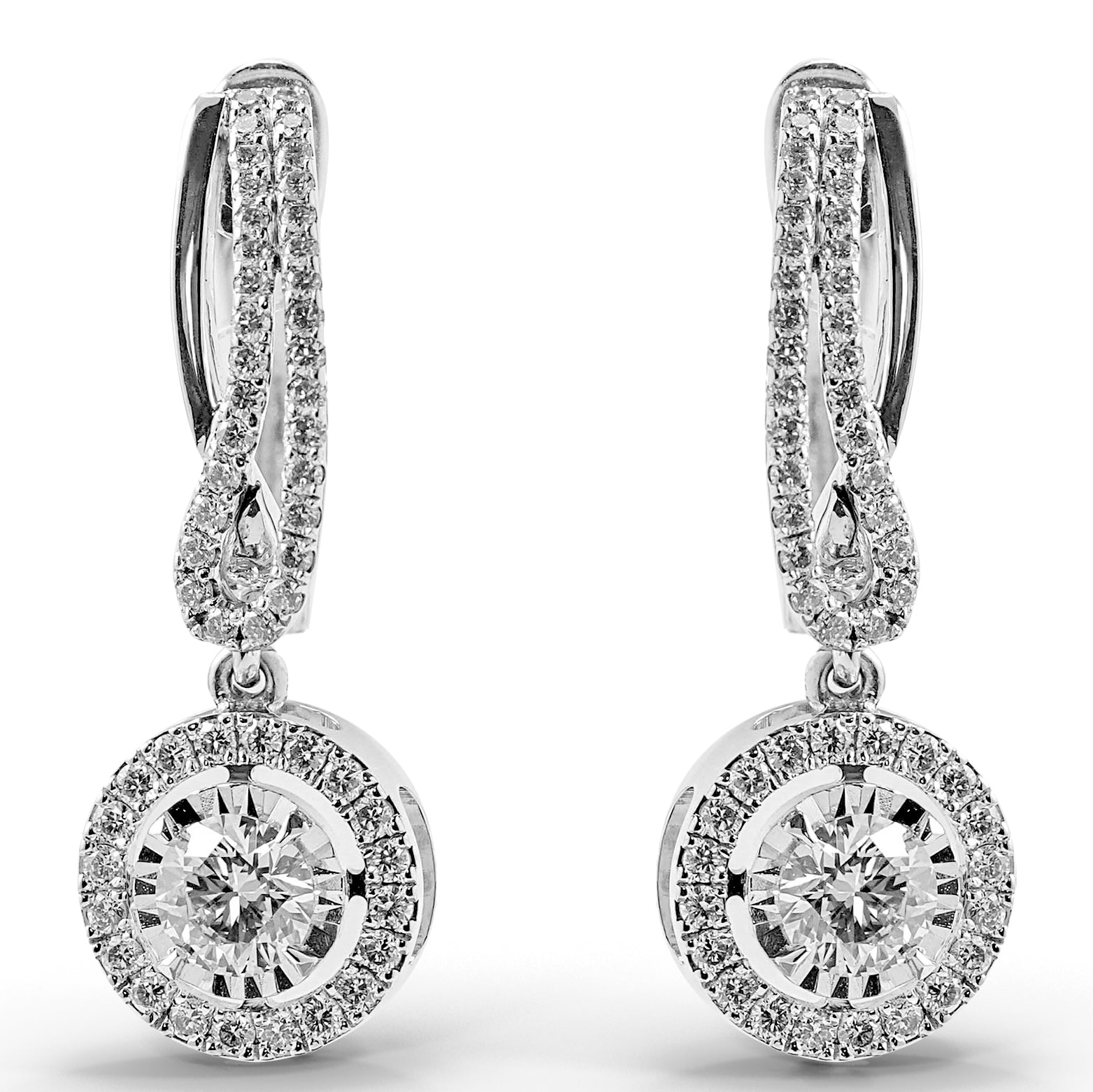 Round Halo Earring