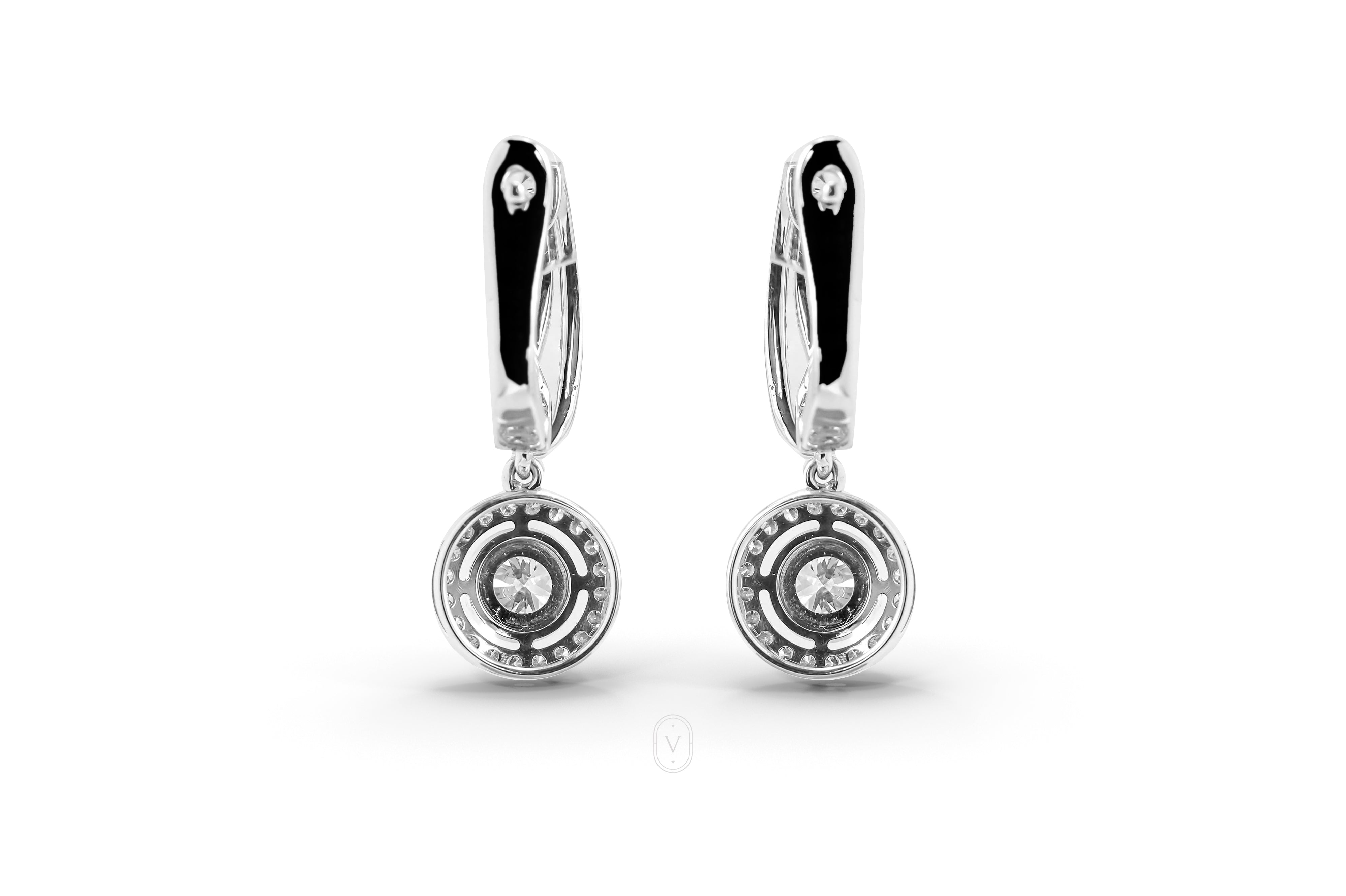 Round Halo Earring