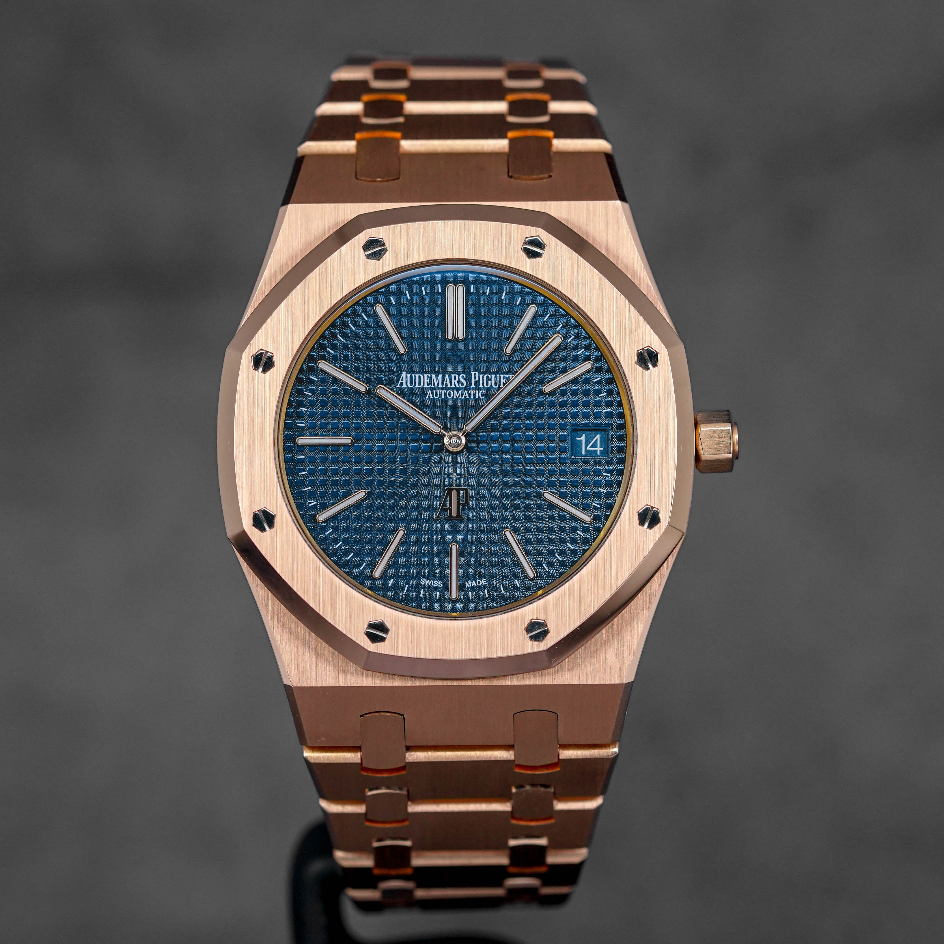 Royal Oak 15202 Rosegold Blue